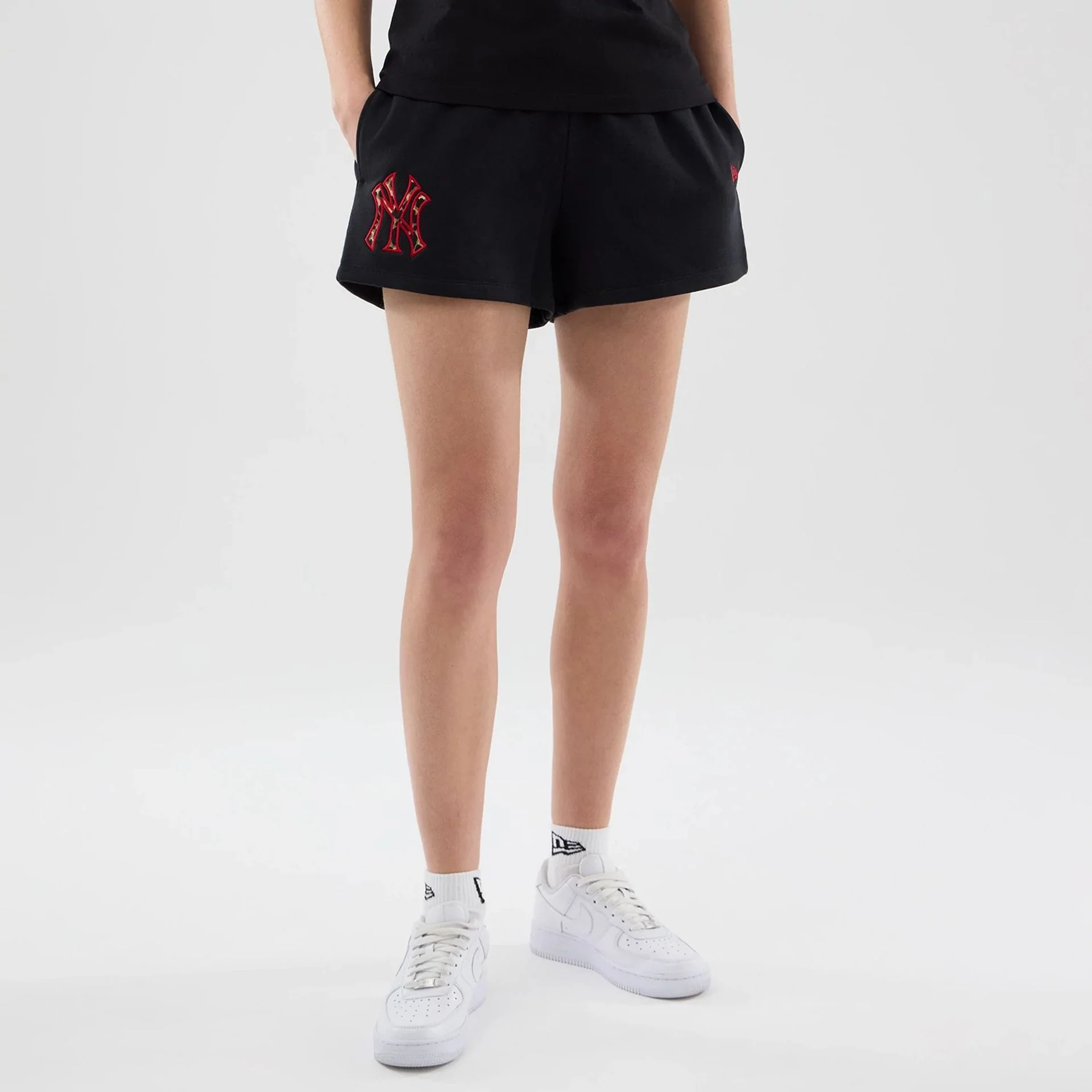 New York Yankees Womens MLB Infill Black Shorts
