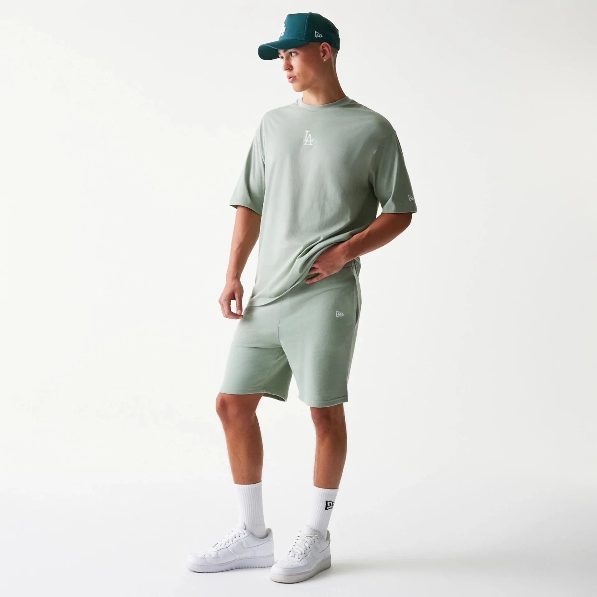 LA Dodgers MLB League Essential Midi Pastel Green Shorts
