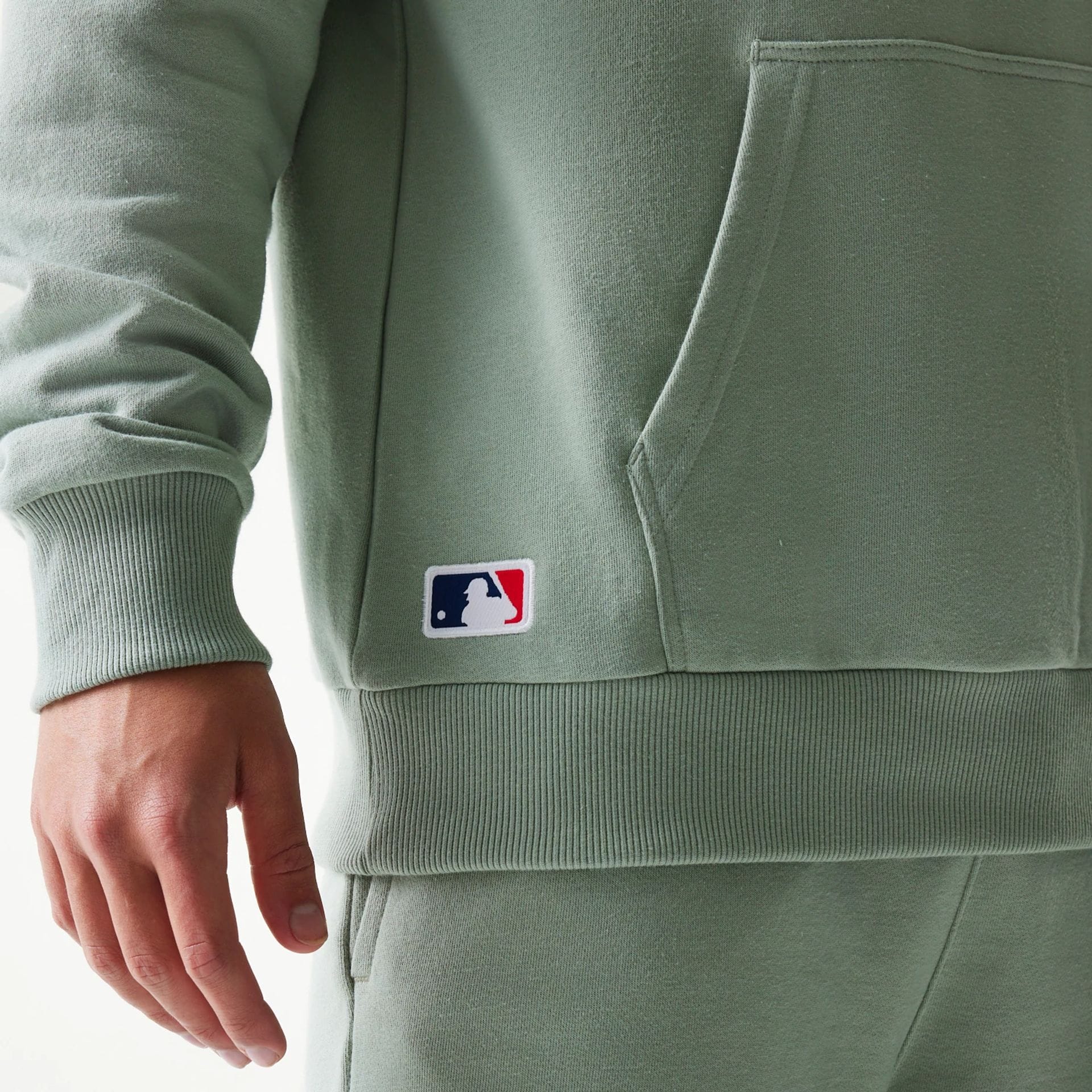 LA Dodgers MLB Midi Pastel Green Oversized Pullover Hoodie