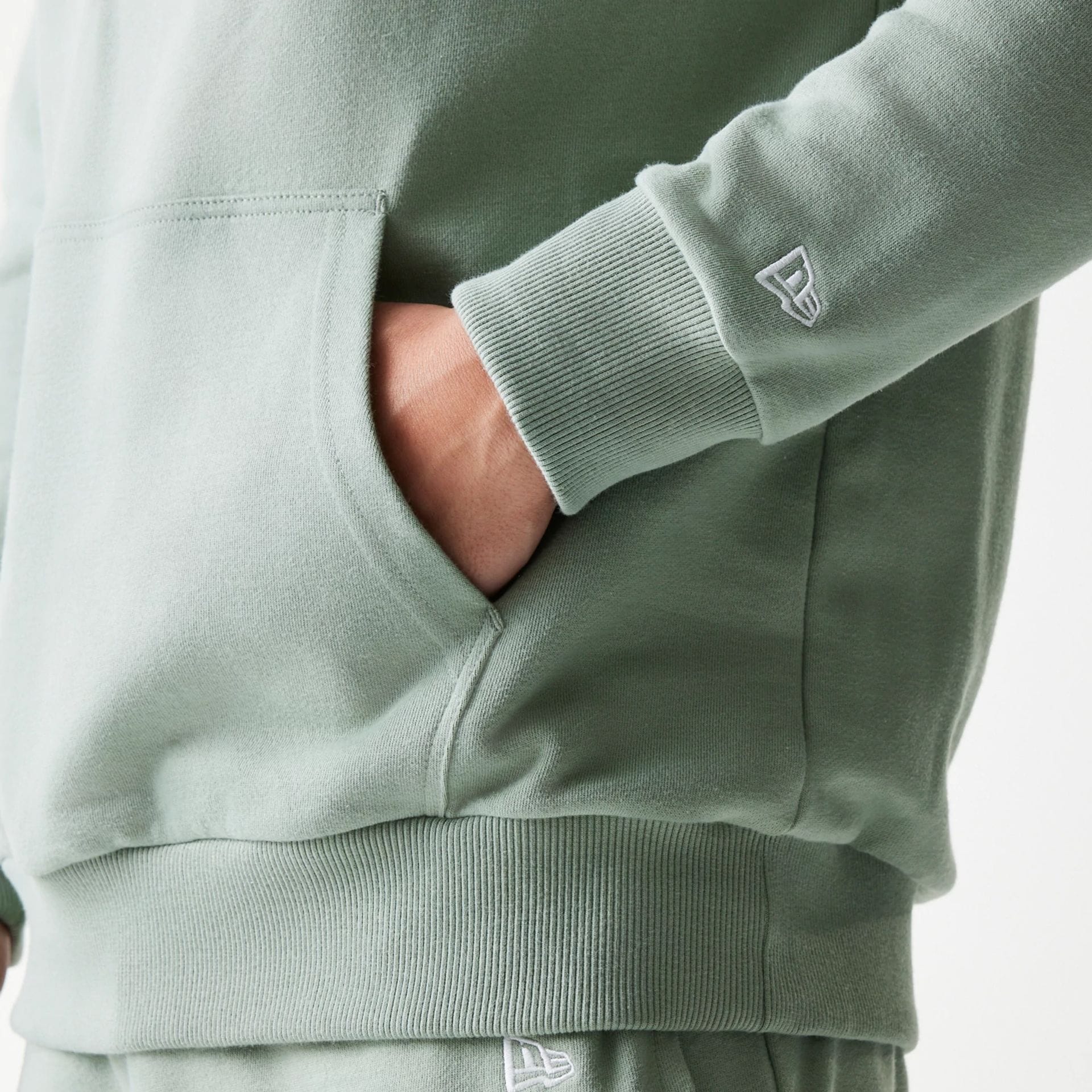 LA Dodgers MLB Midi Pastel Green Oversized Pullover Hoodie