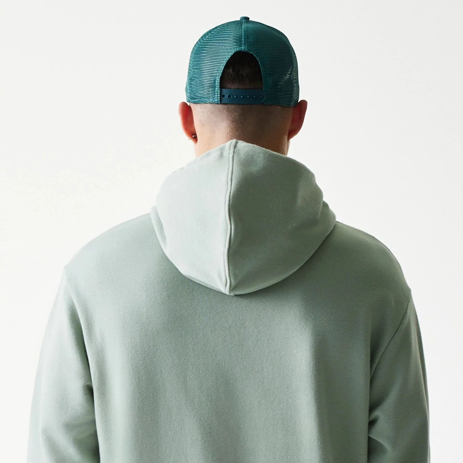 LA Dodgers MLB Midi Pastel Green Oversized Pullover Hoodie