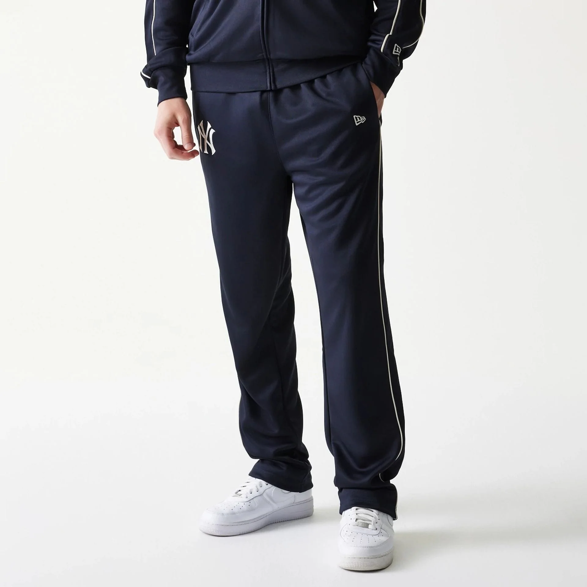 New York Yankees MLB Piping Navy Straight Leg Joggers