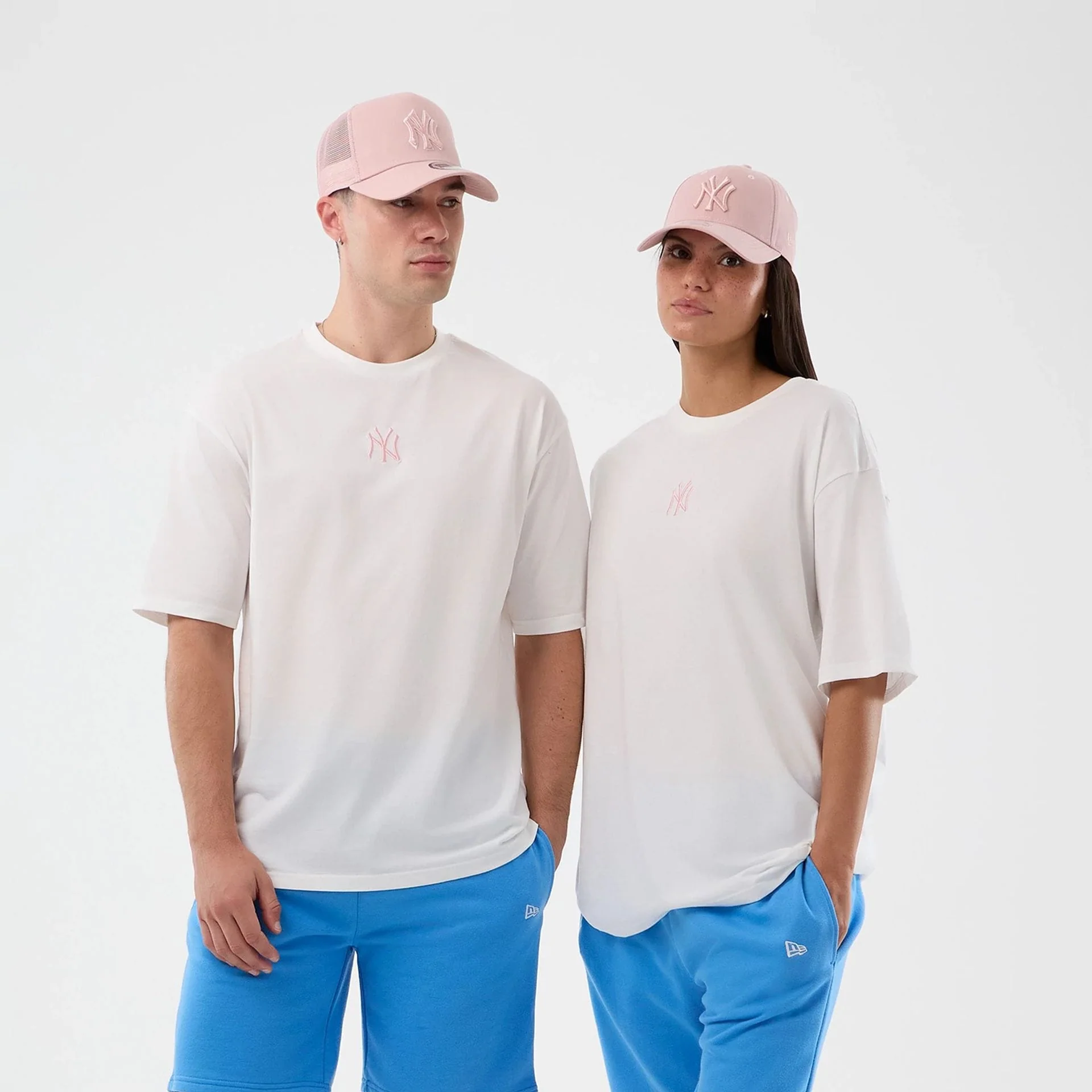New York Yankees MLB League Essential White Oversized T-Shirt