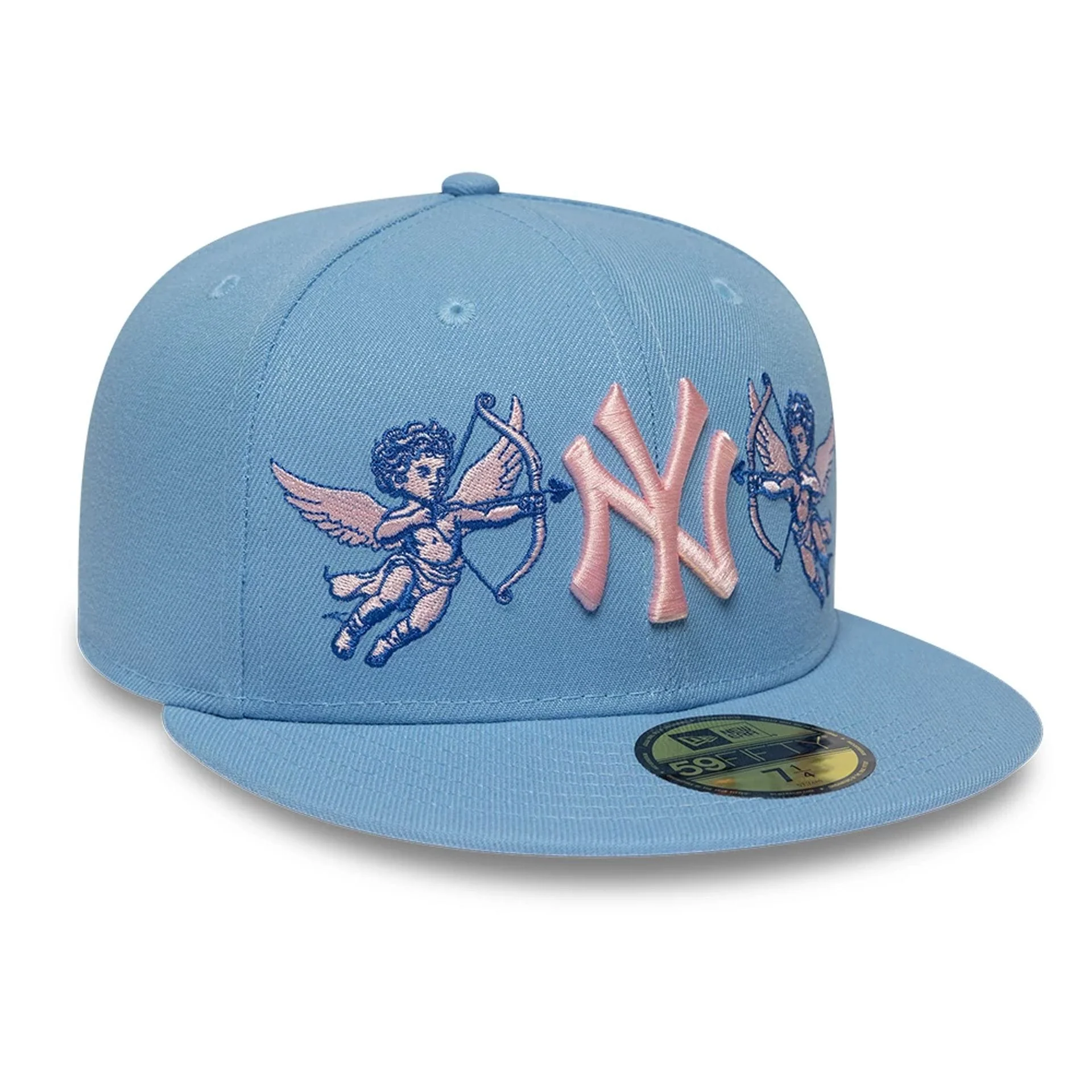 New York Yankees MLB Cherub Pastel Blue 59FIFTY Fitted Cap