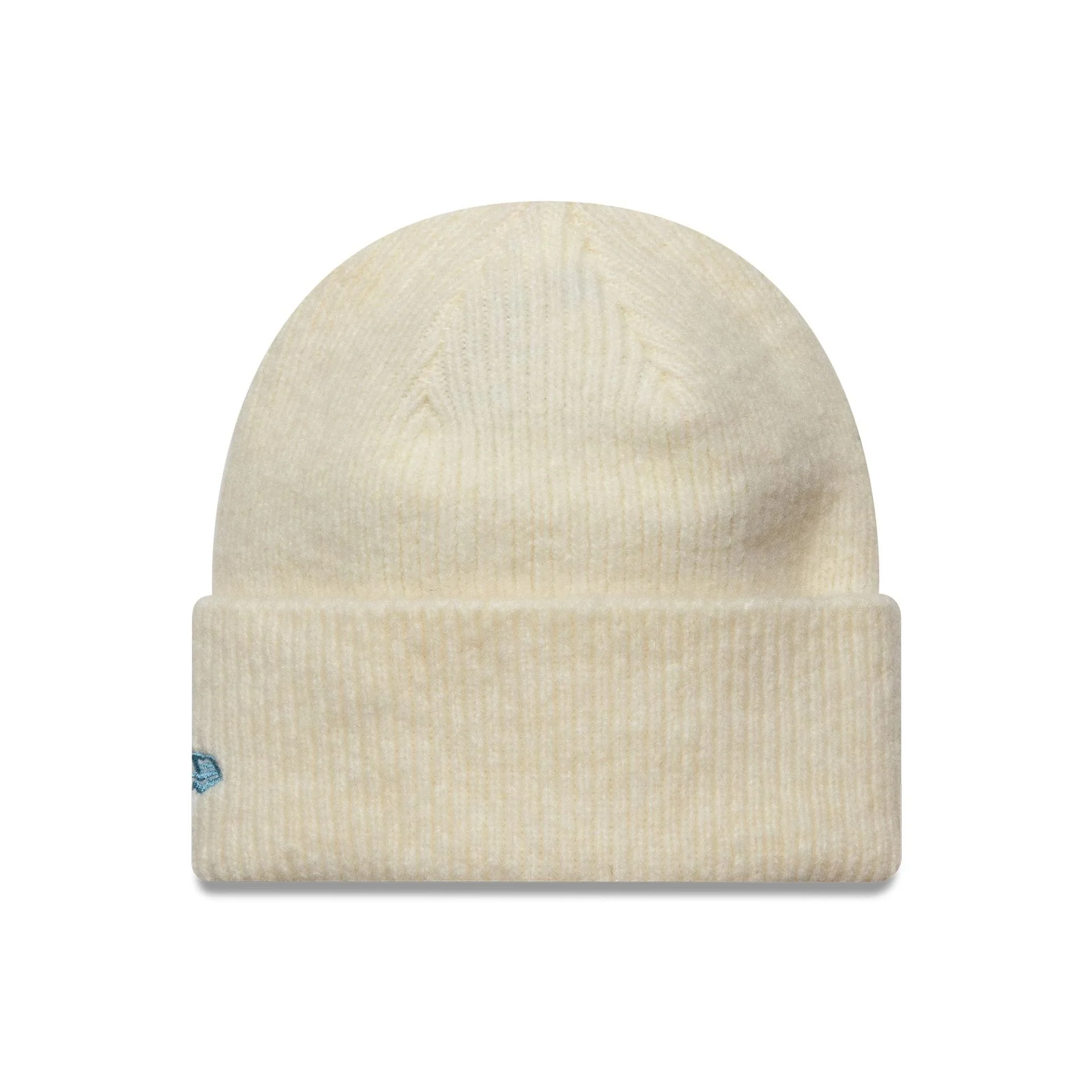 New York Yankees Womens MLB Cream Wide Cuff Knit Beanie Hat