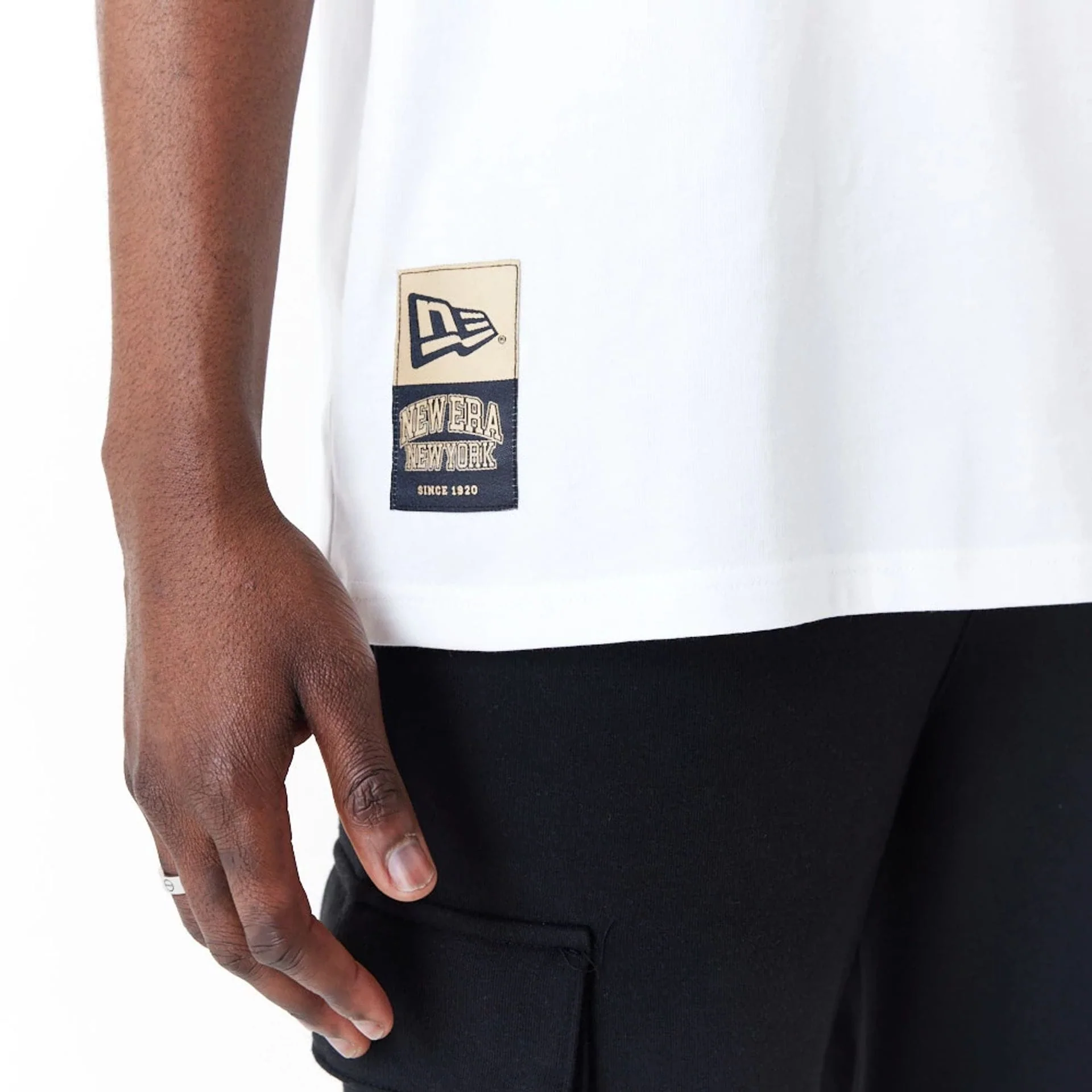 New Era Sticker White Oversized T-Shirt