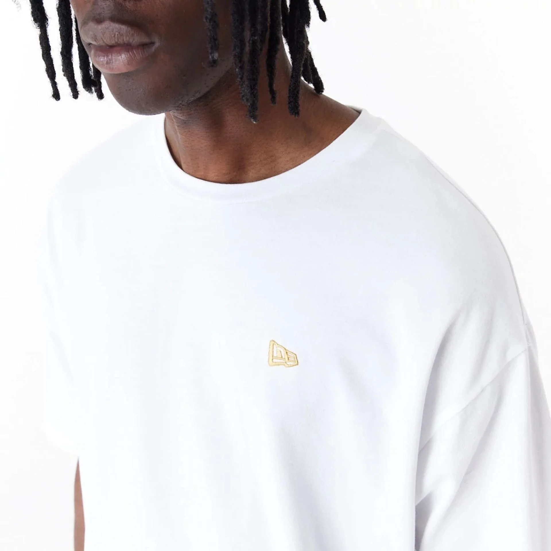 New Era Sticker White Oversized T-Shirt