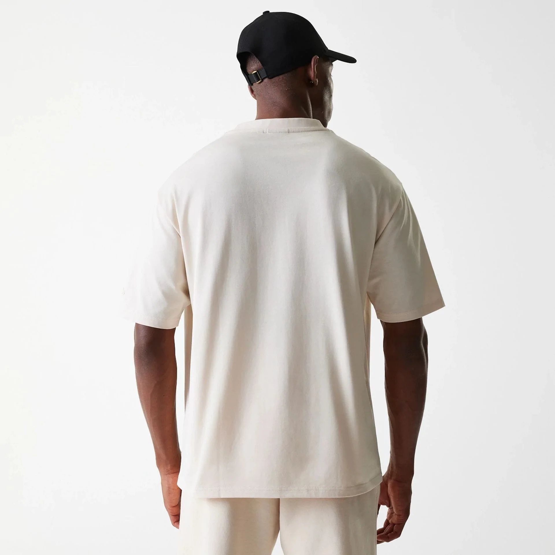 New Era Tech Light Beige Oversized T-Shirt