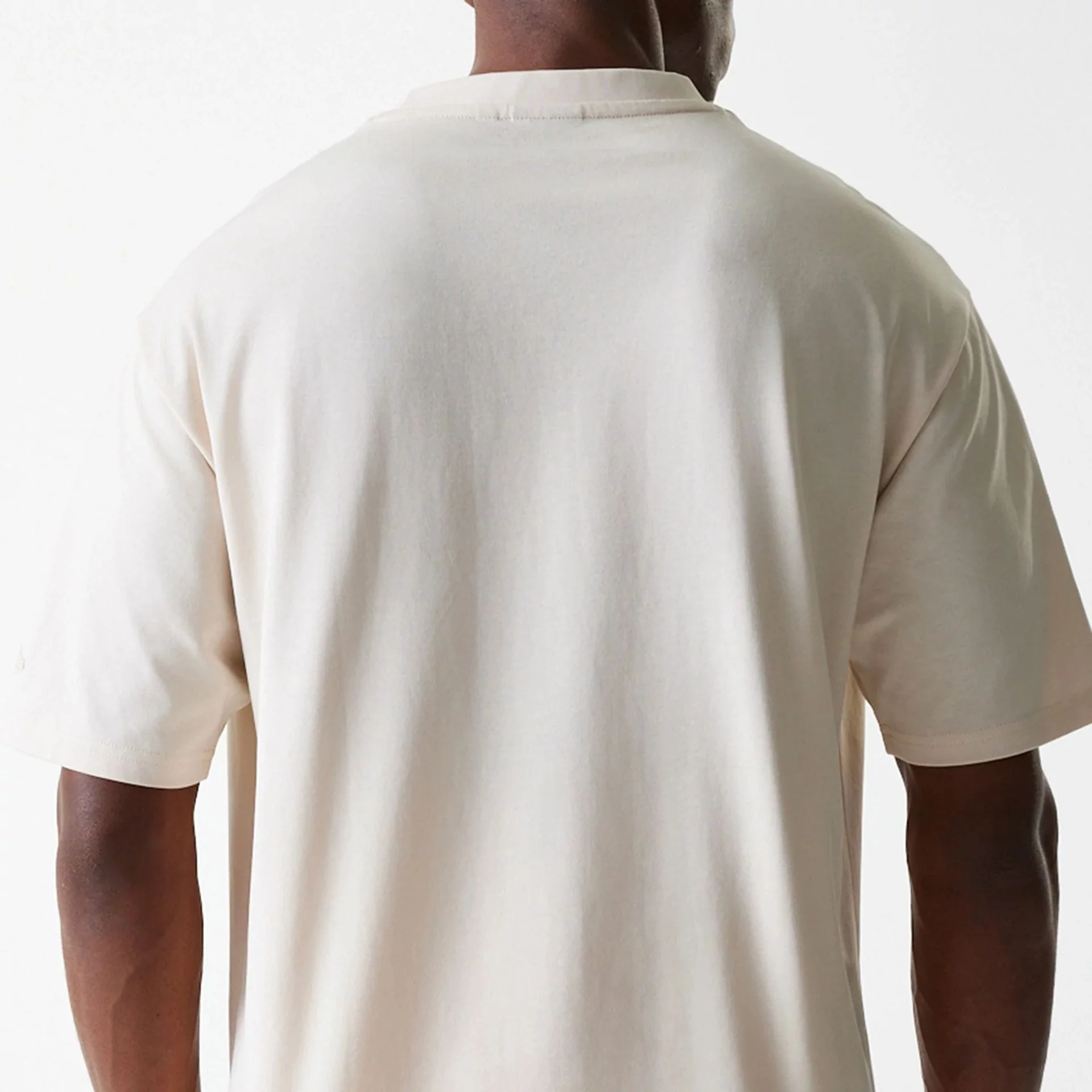 New Era Tech Light Beige Oversized T-Shirt