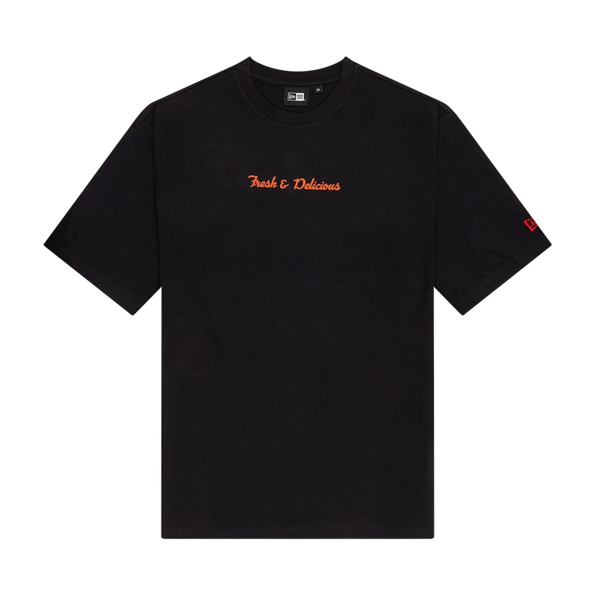 New Era Food Graphic Black Oversized T-Shirt