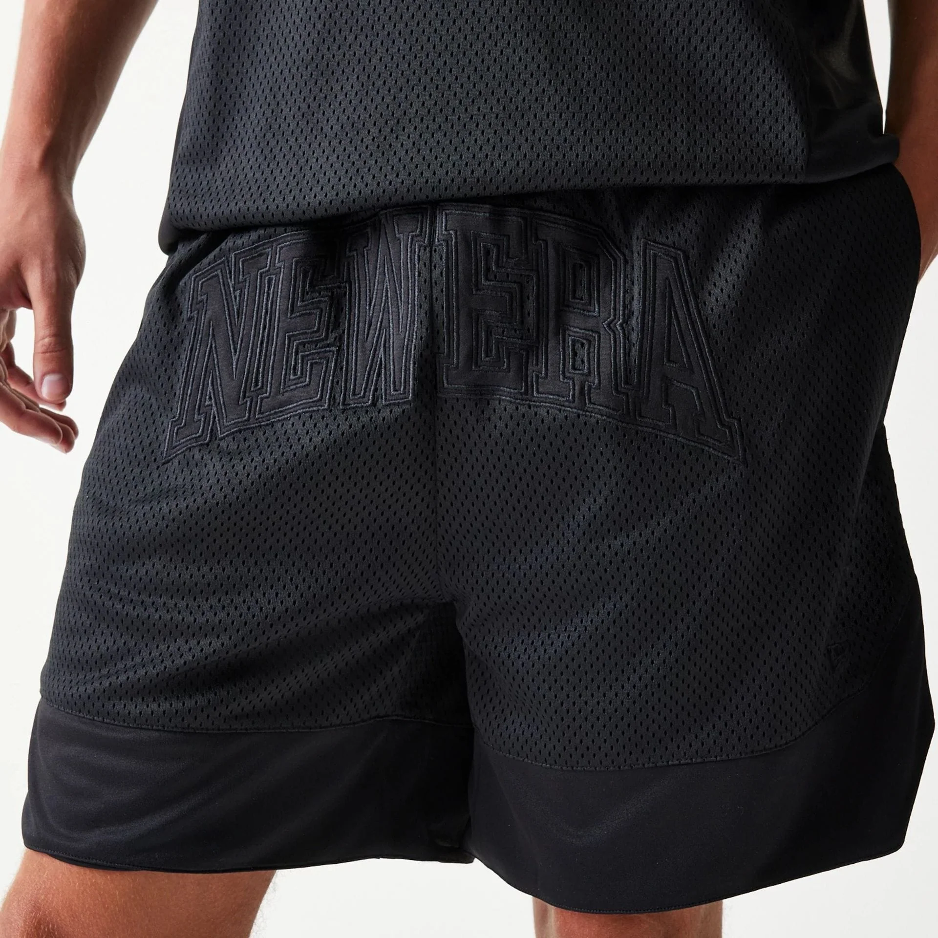 New Era Mesh Black Shorts