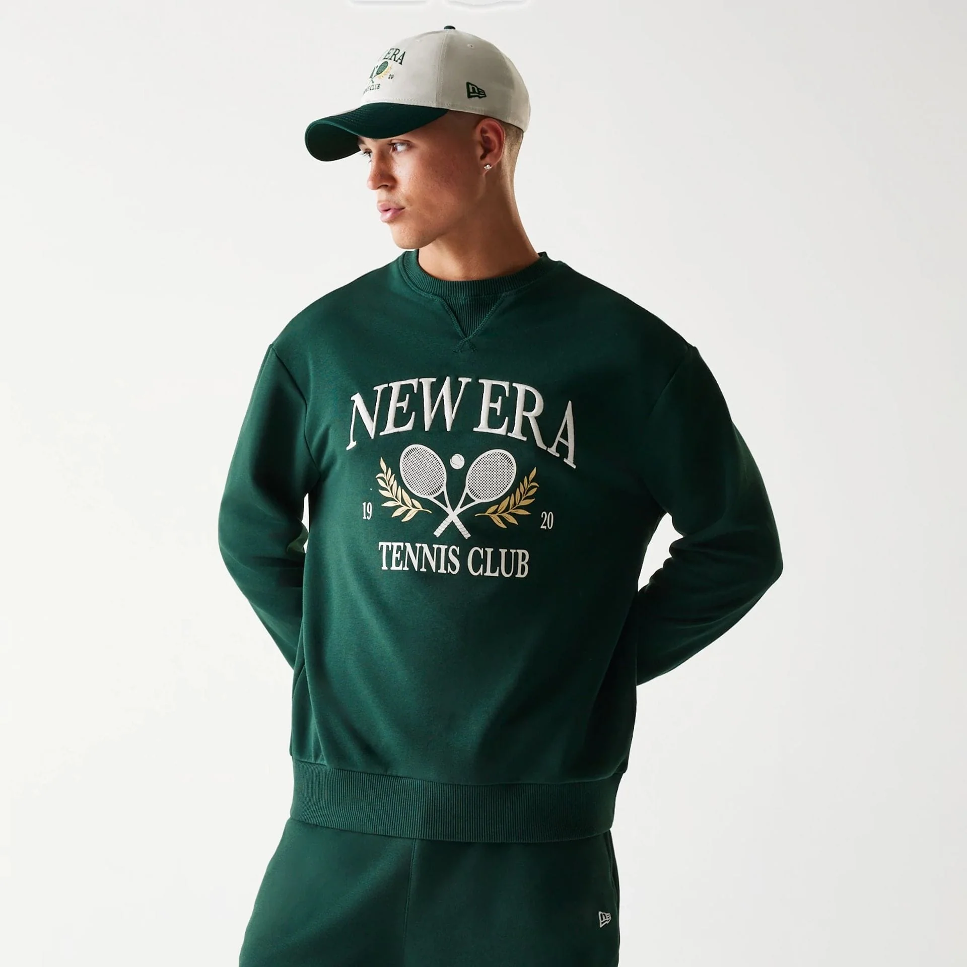 12340-new-era-dark-green-oversized-crew-neck-sweater-1.webp New Era Dark Green Oversized Crew Neck Sweater