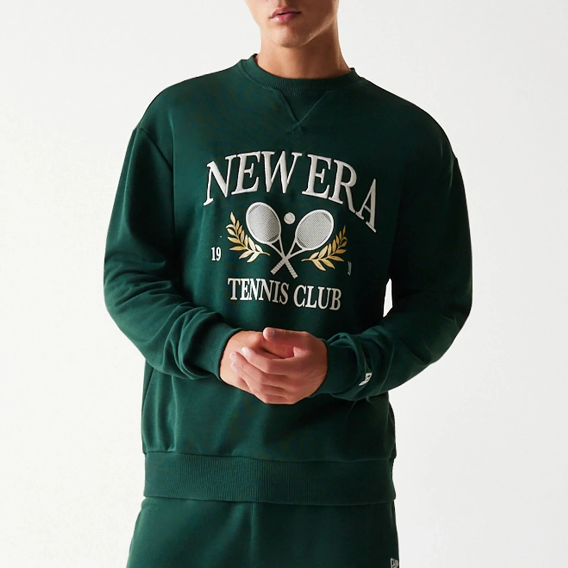 12340-new-era-dark-green-oversized-crew-neck-sweater-3.webp New Era Dark Green Oversized Crew Neck Sweater