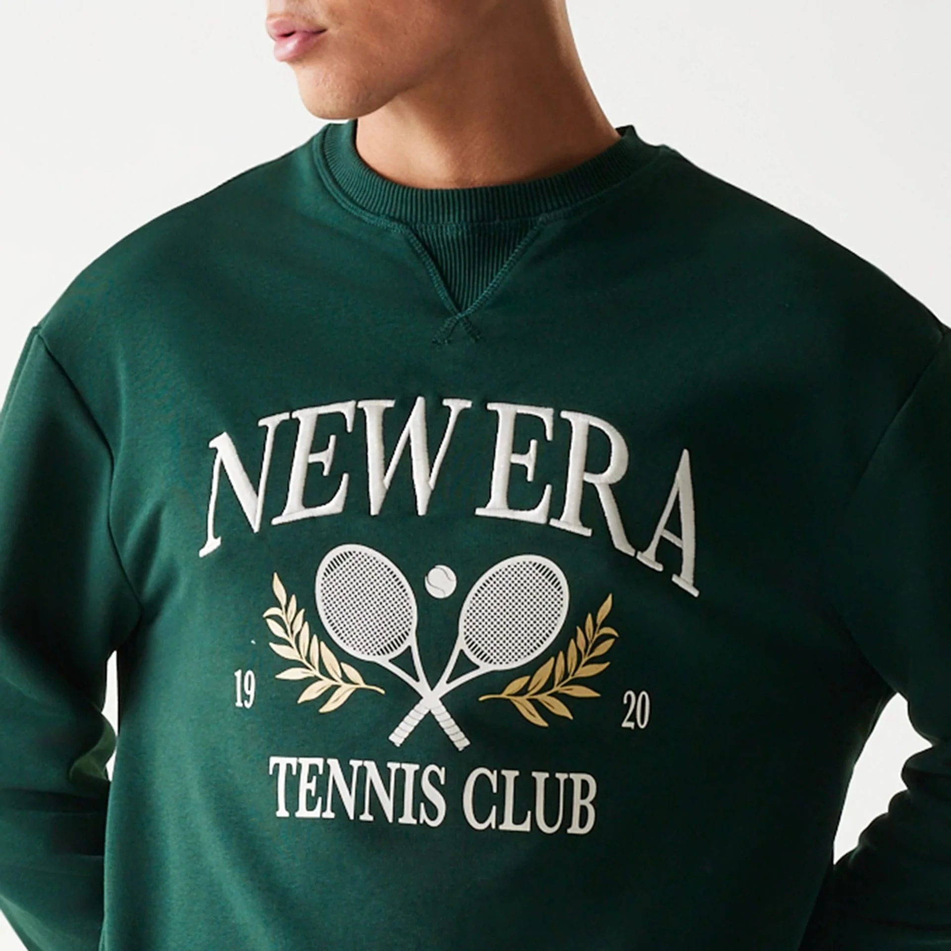 12340-new-era-dark-green-oversized-crew-neck-sweater-6.webp New Era Dark Green Oversized Crew Neck Sweater