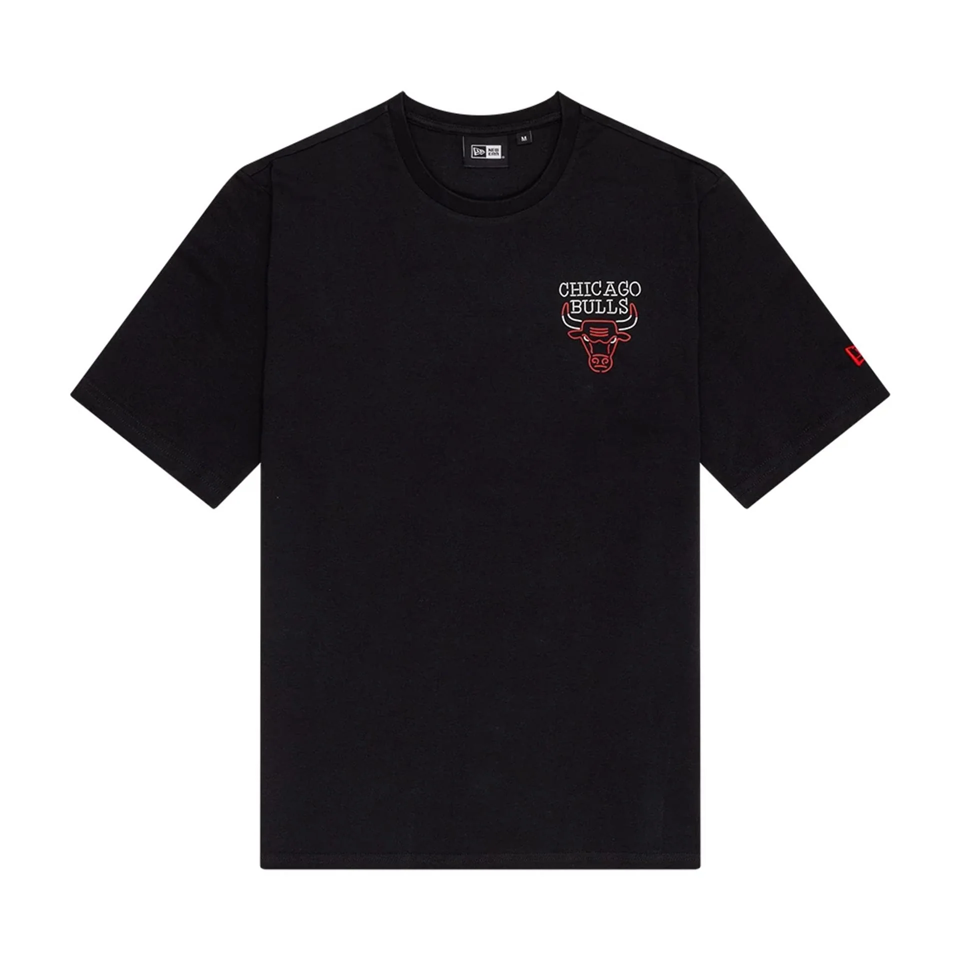 Chicago Bulls NBA Neon Graphic Black T-Shirt