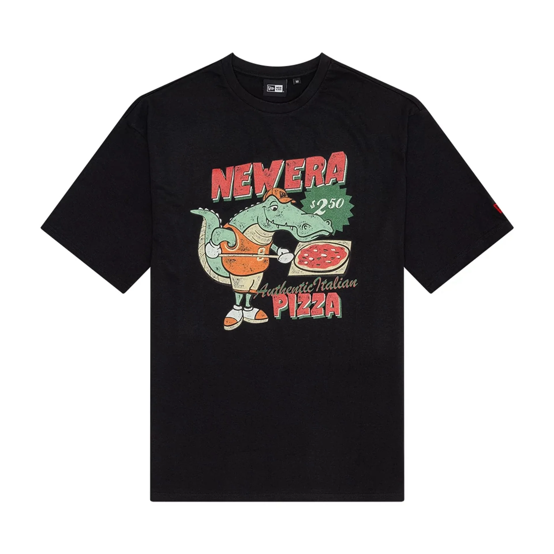 New Era Character Graphic Black Oversized T-Shirt