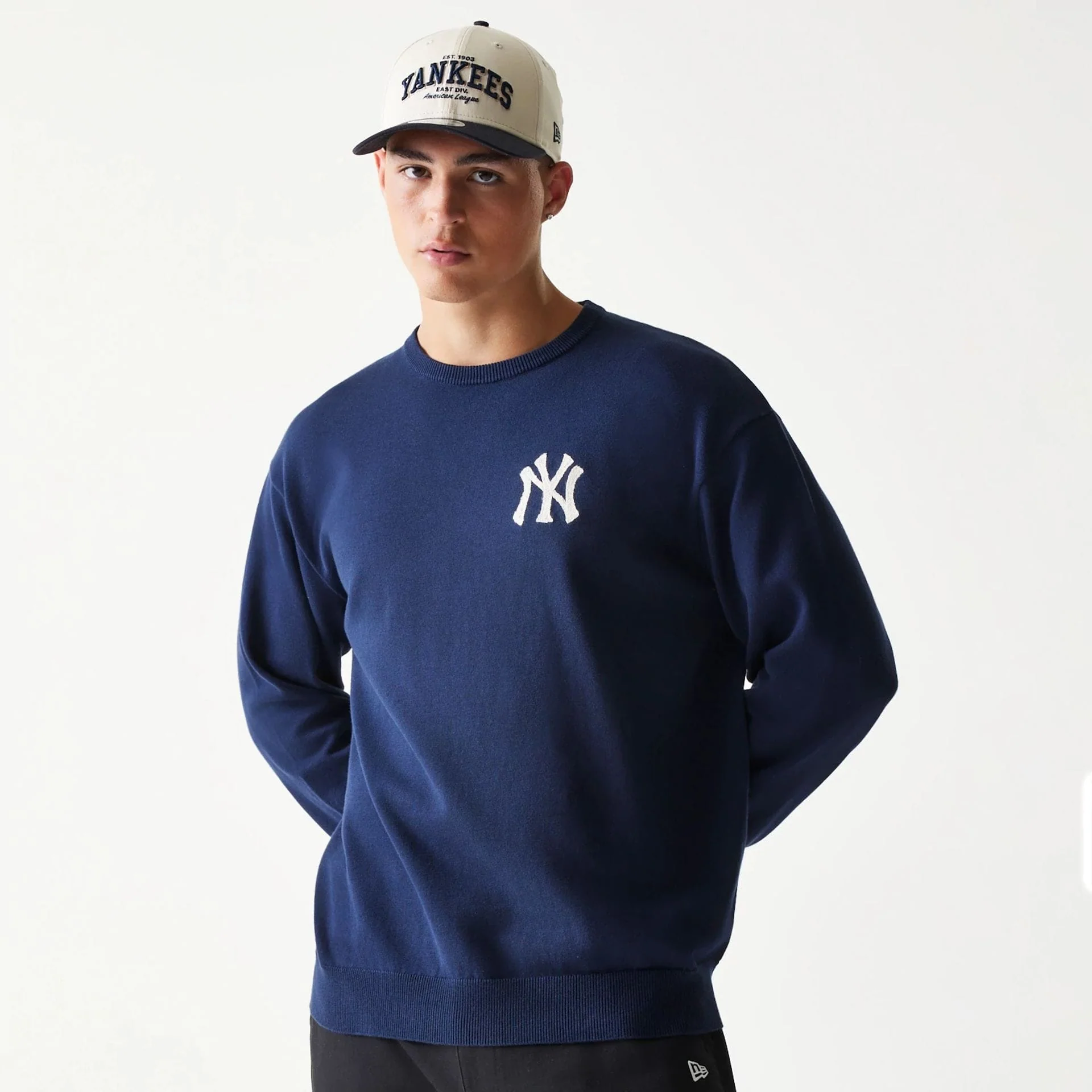 New York Yankees MLB Essential Navy Knitted Sweater