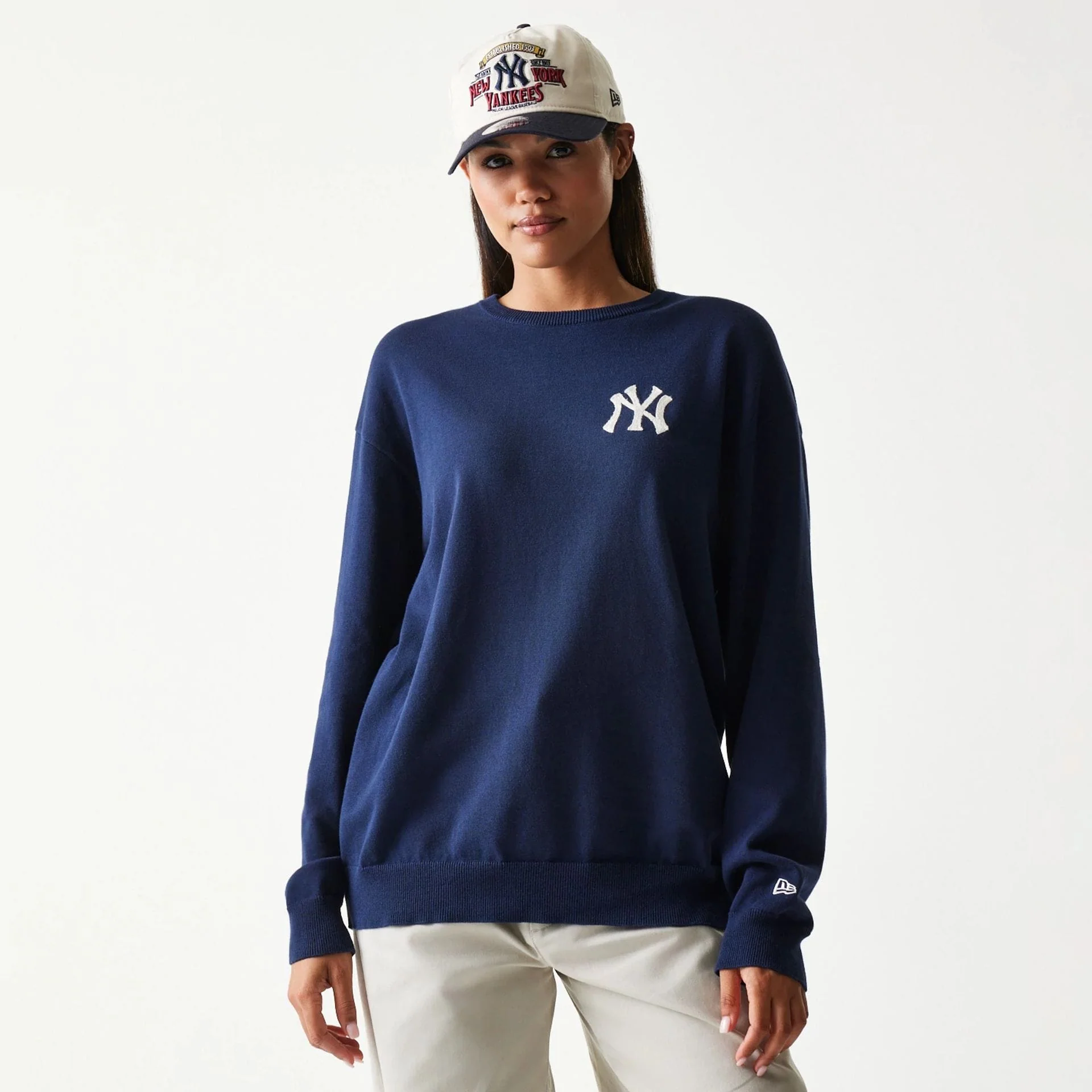 New York Yankees MLB Essential Navy Knitted Sweater