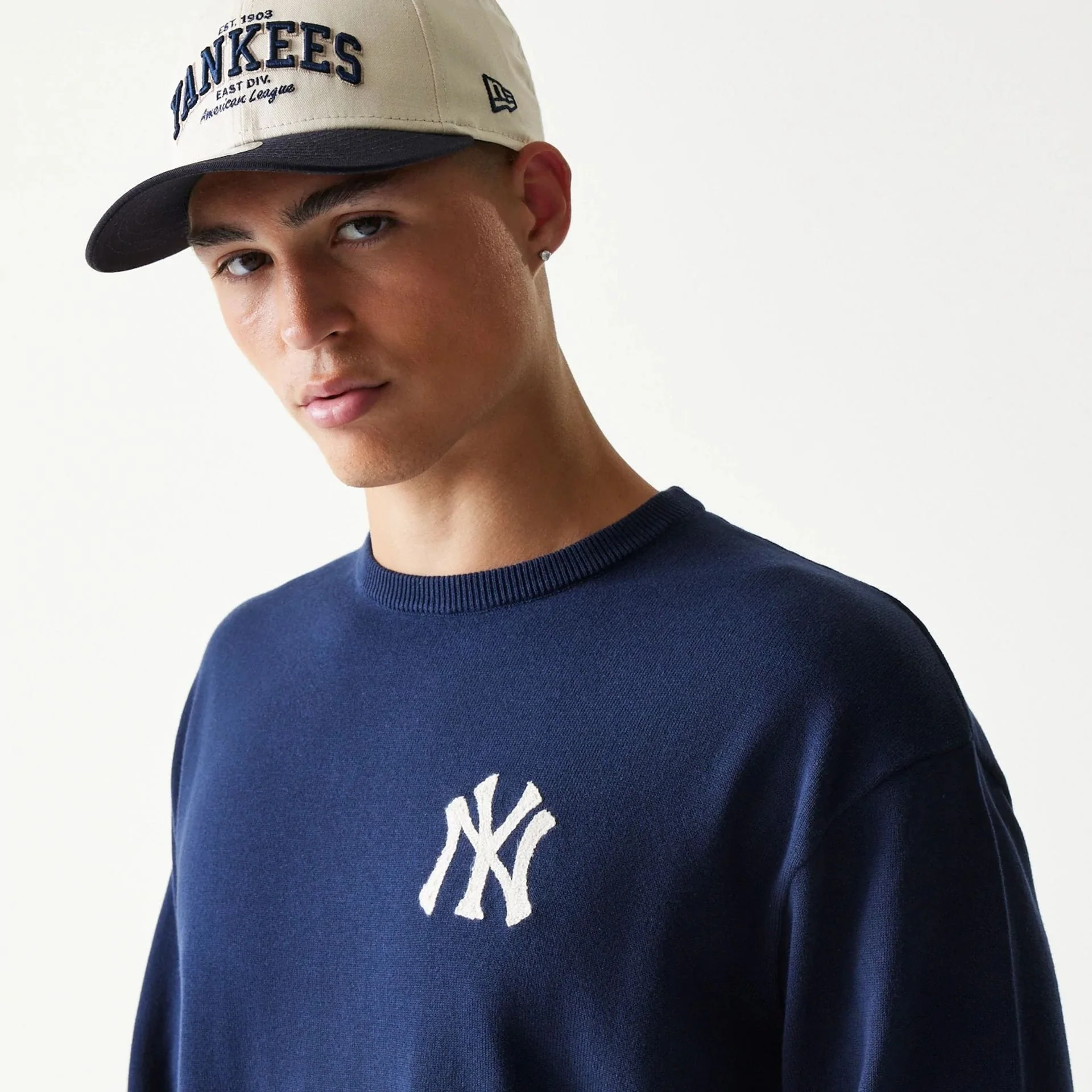 New York Yankees MLB Essential Navy Knitted Sweater