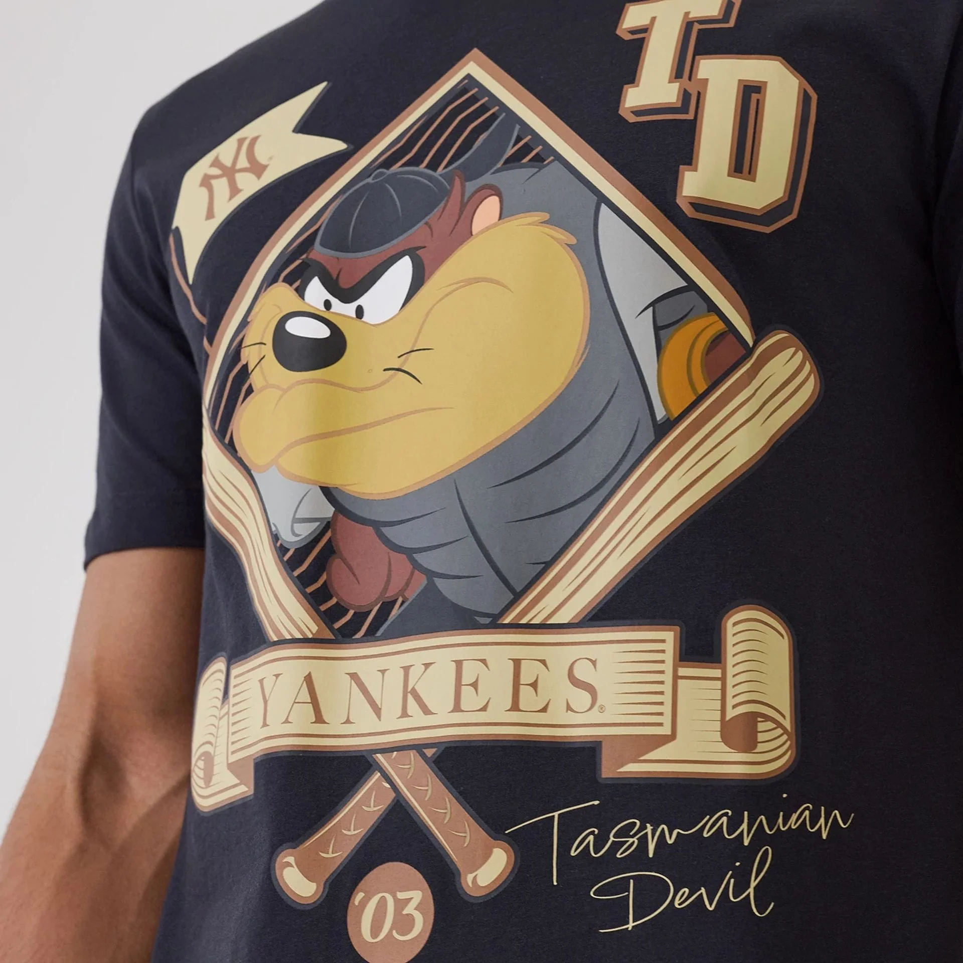 New York Yankees MLB X Looney Tunes Navy T-Shirt