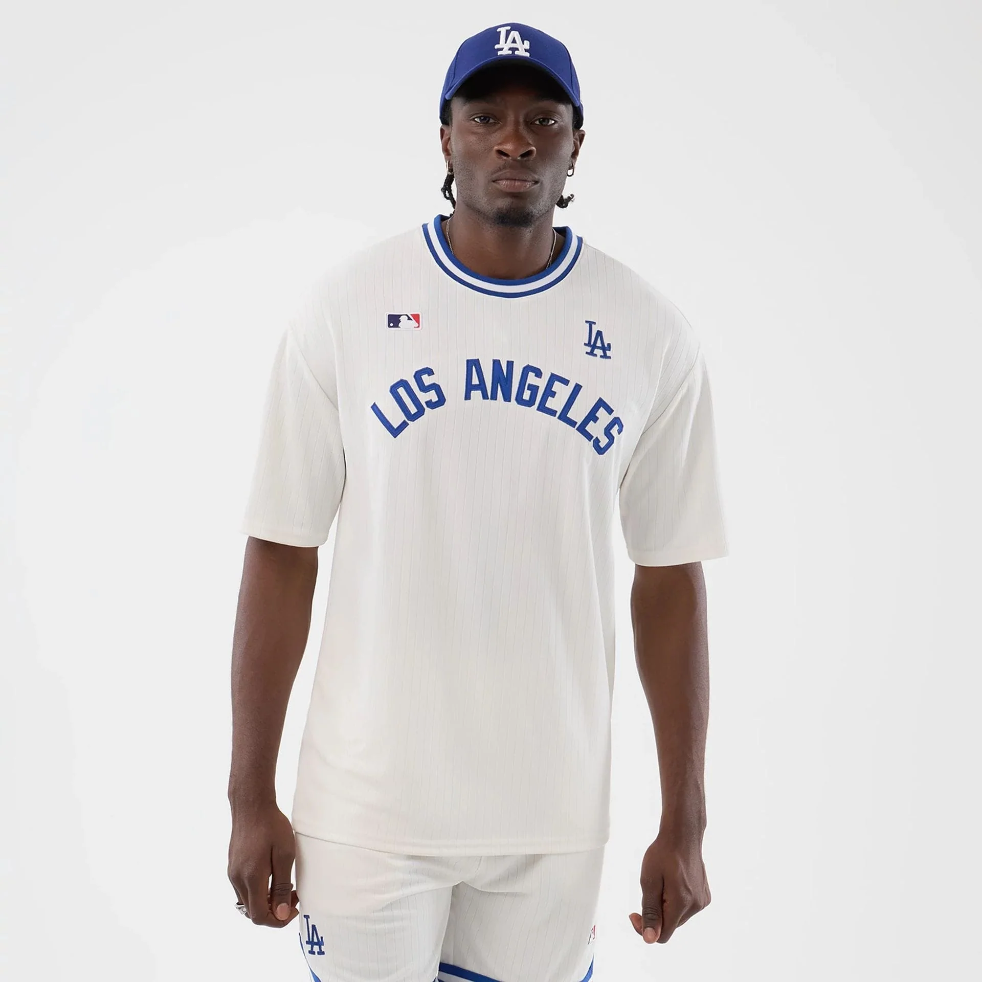 LA Dodgers MLB Arch Open White Oversized T-Shirt