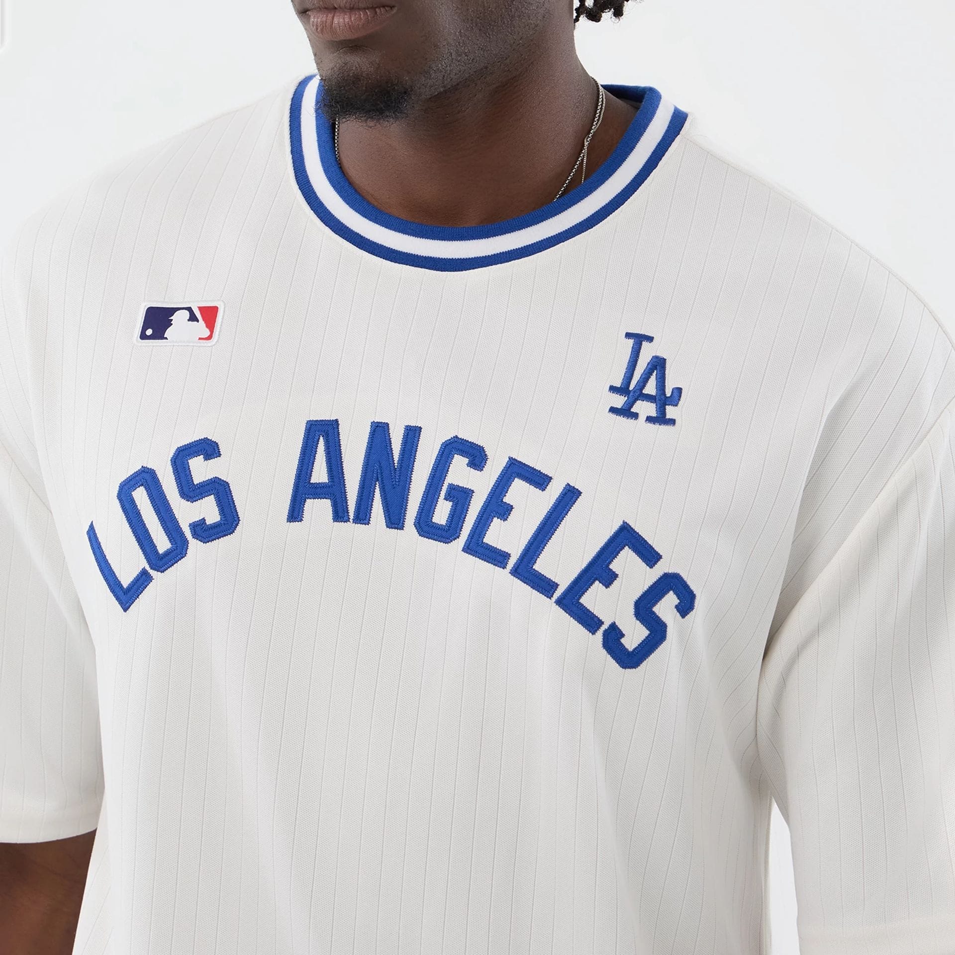 LA Dodgers MLB Arch Open White Oversized T-Shirt