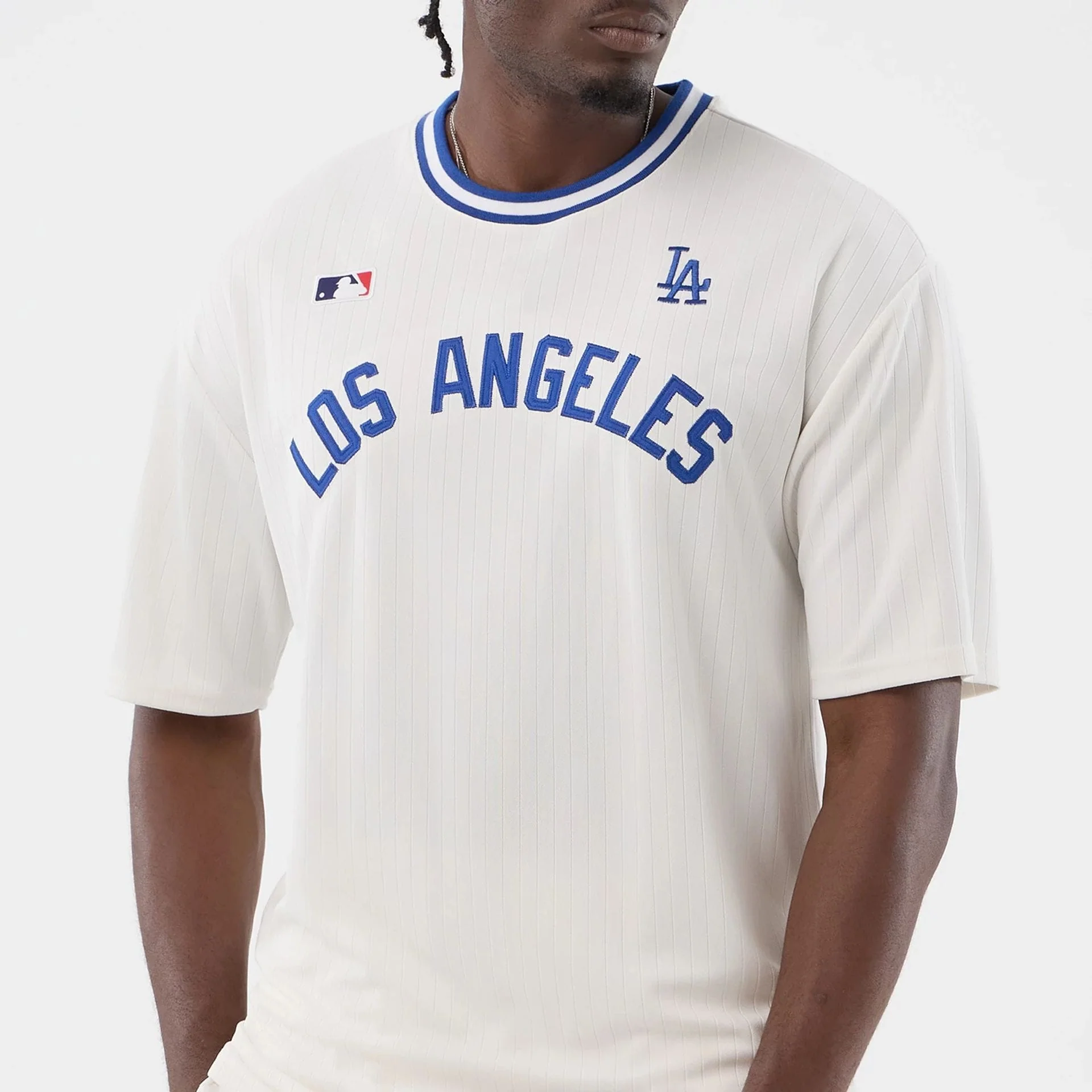 LA Dodgers MLB Arch Open White Oversized T-Shirt