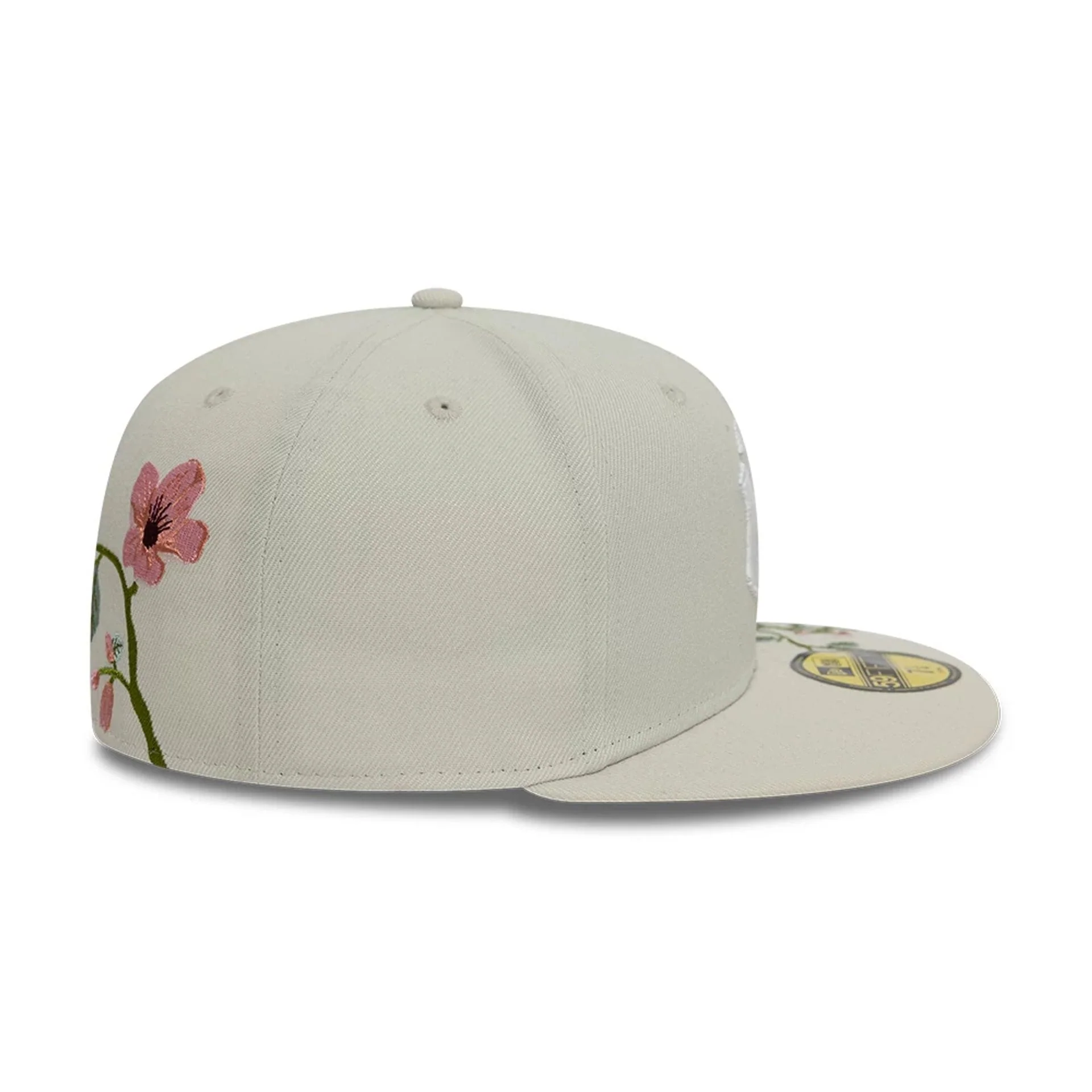 New York Yankees MLB Floral Light Beige 59FIFTY Fitted Cap