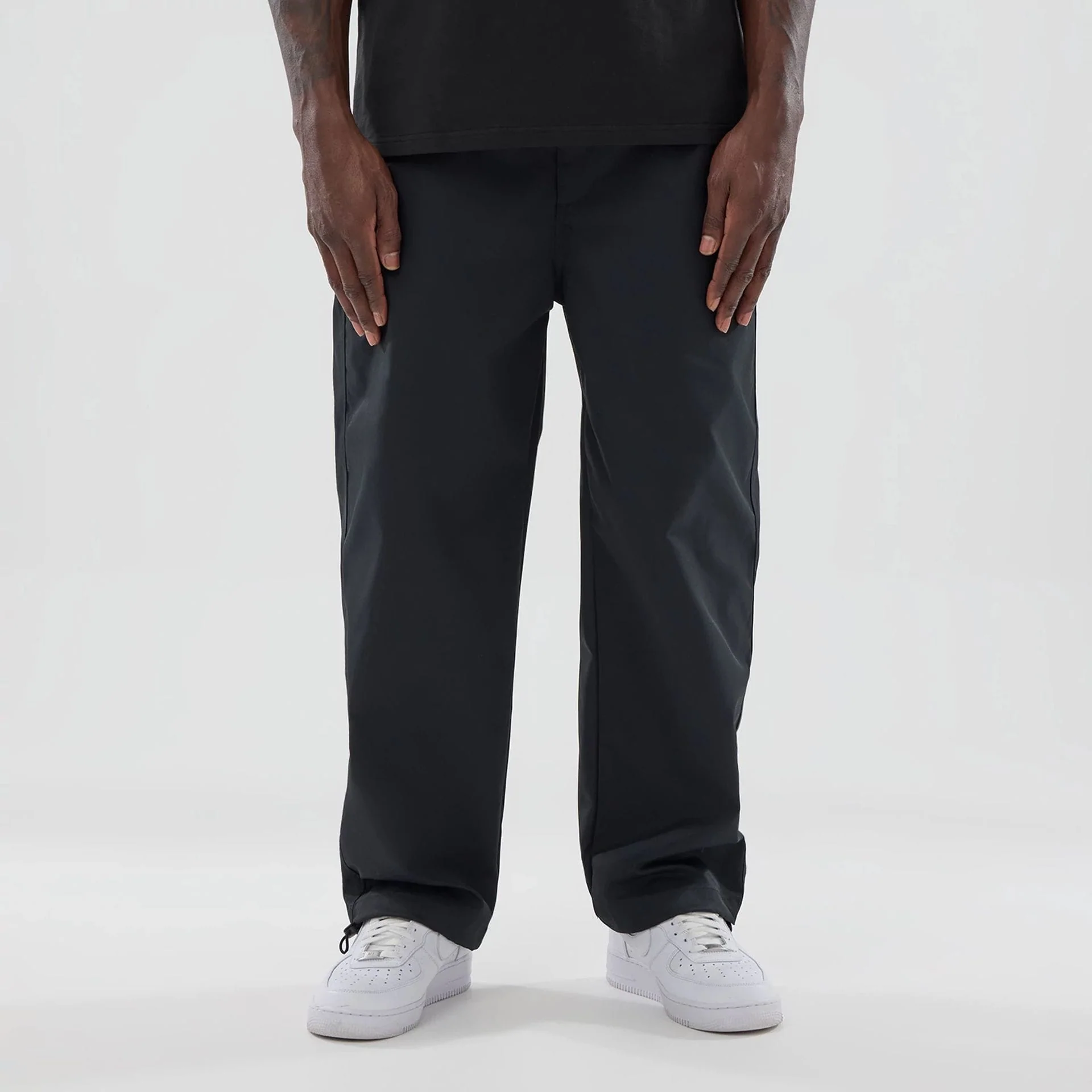 New Era NEC Logo Black Straight Leg Joggers