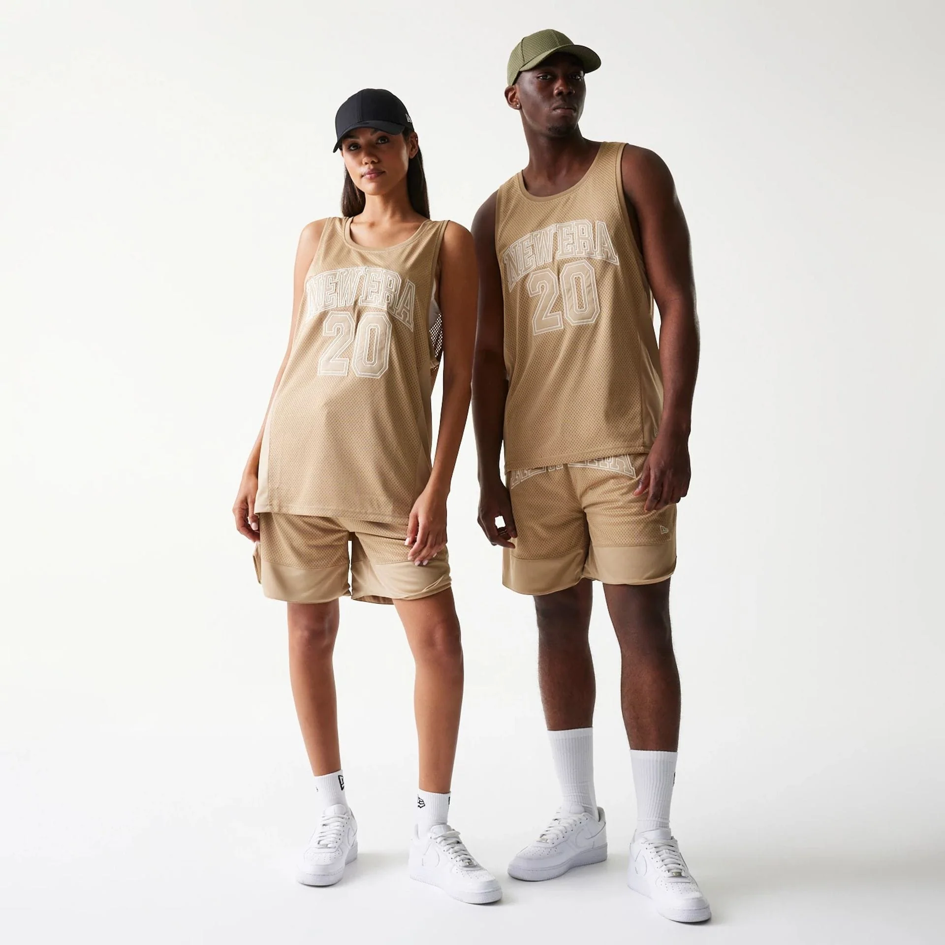 New Era Mesh Light Beige Tank Top