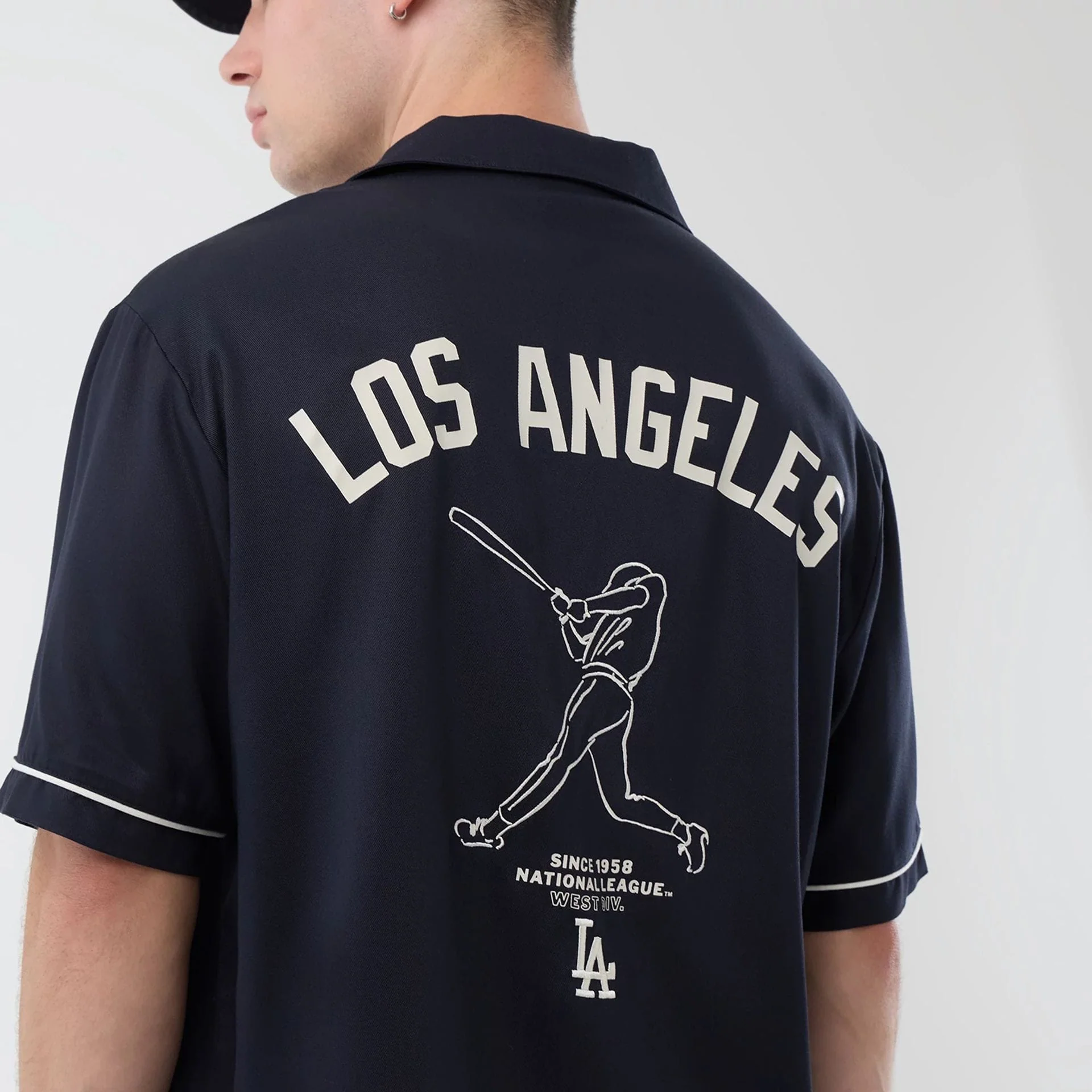 LA Dodgers MLB Graphic Revere Navy Short Sleeve Shirt