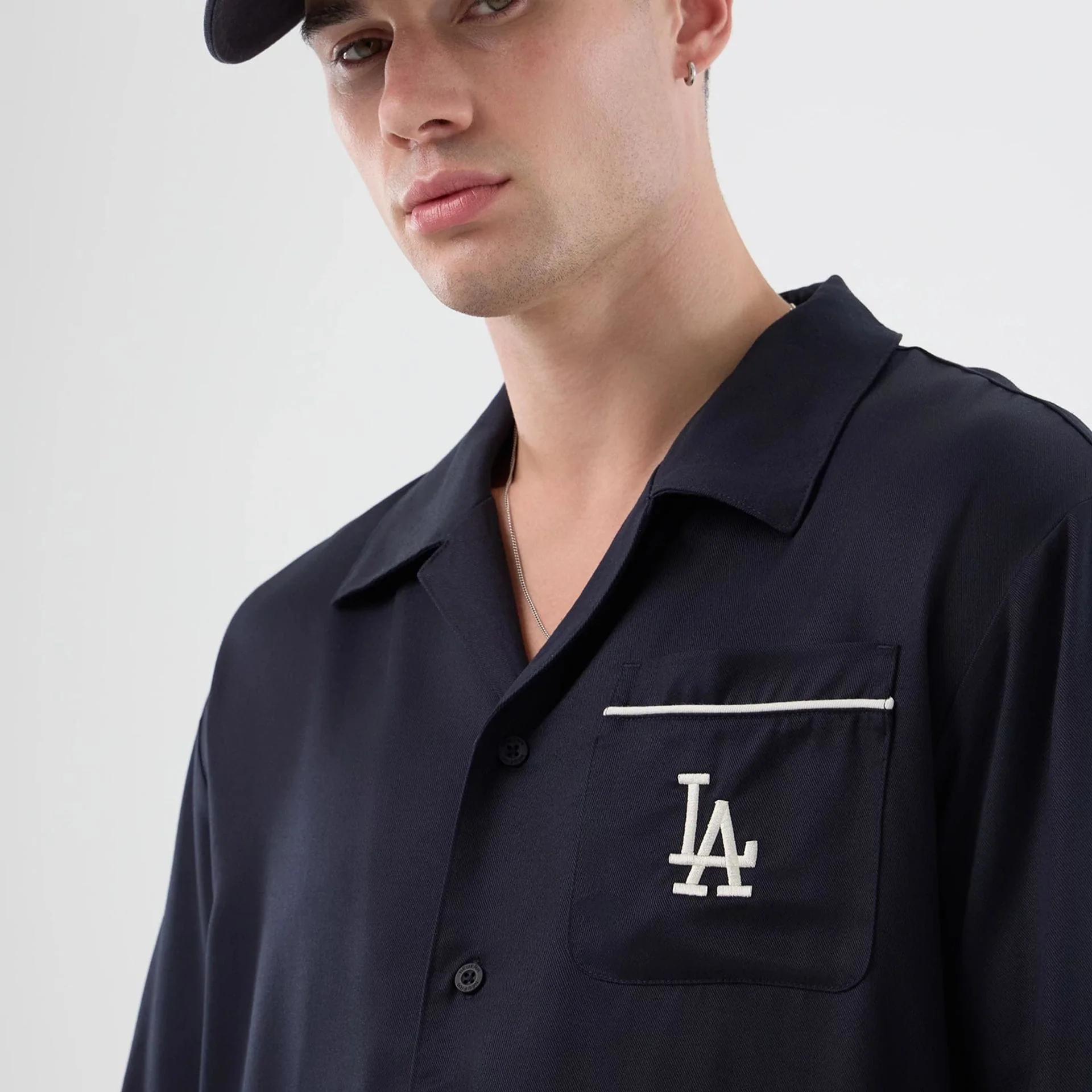 LA Dodgers MLB Graphic Revere Navy Short Sleeve Shirt