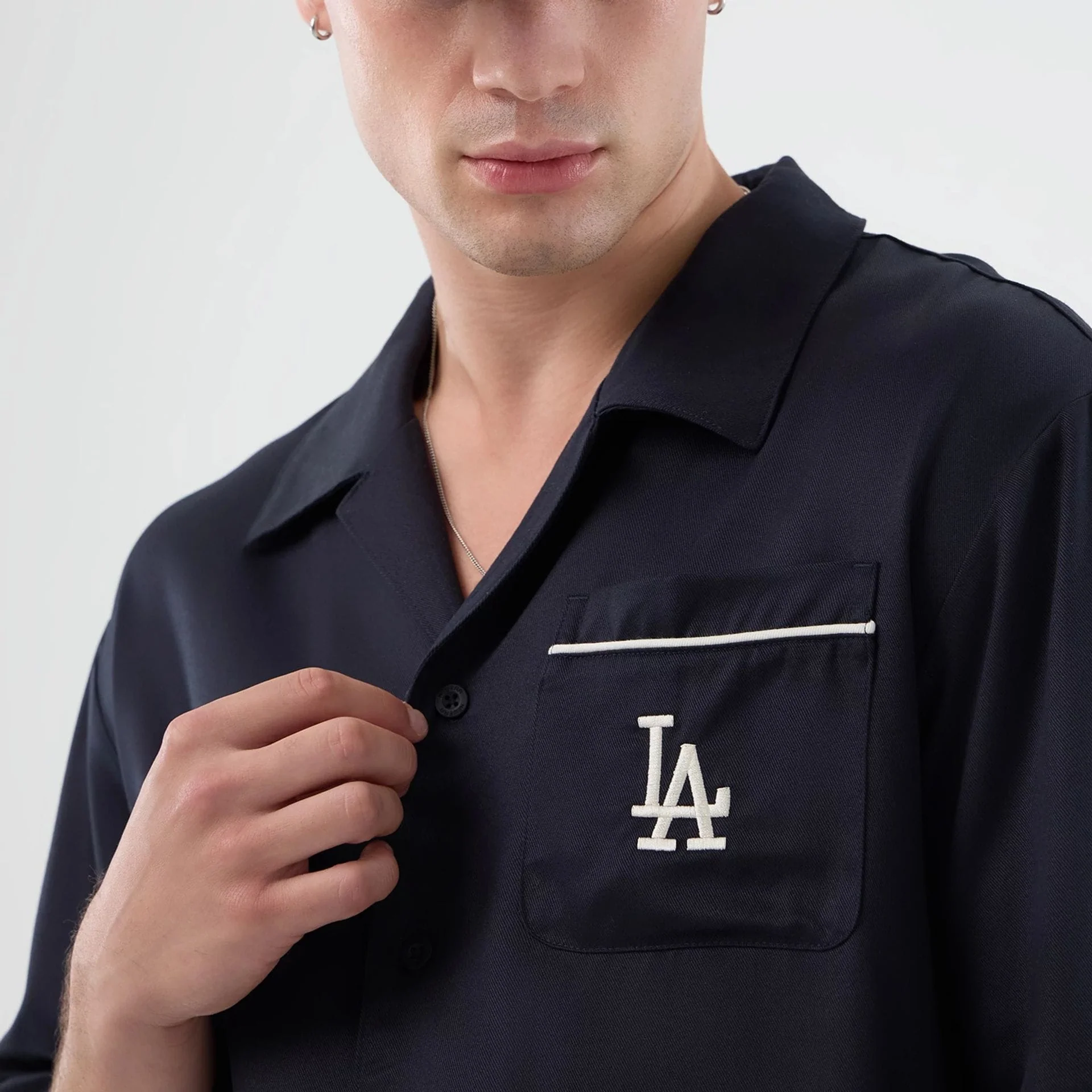 LA Dodgers MLB Graphic Revere Navy Short Sleeve Shirt