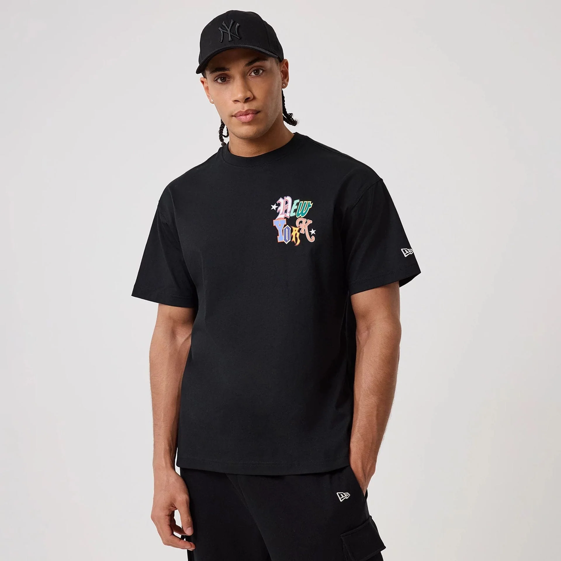 New York Yankees MLB Word Art Black T-Shirt