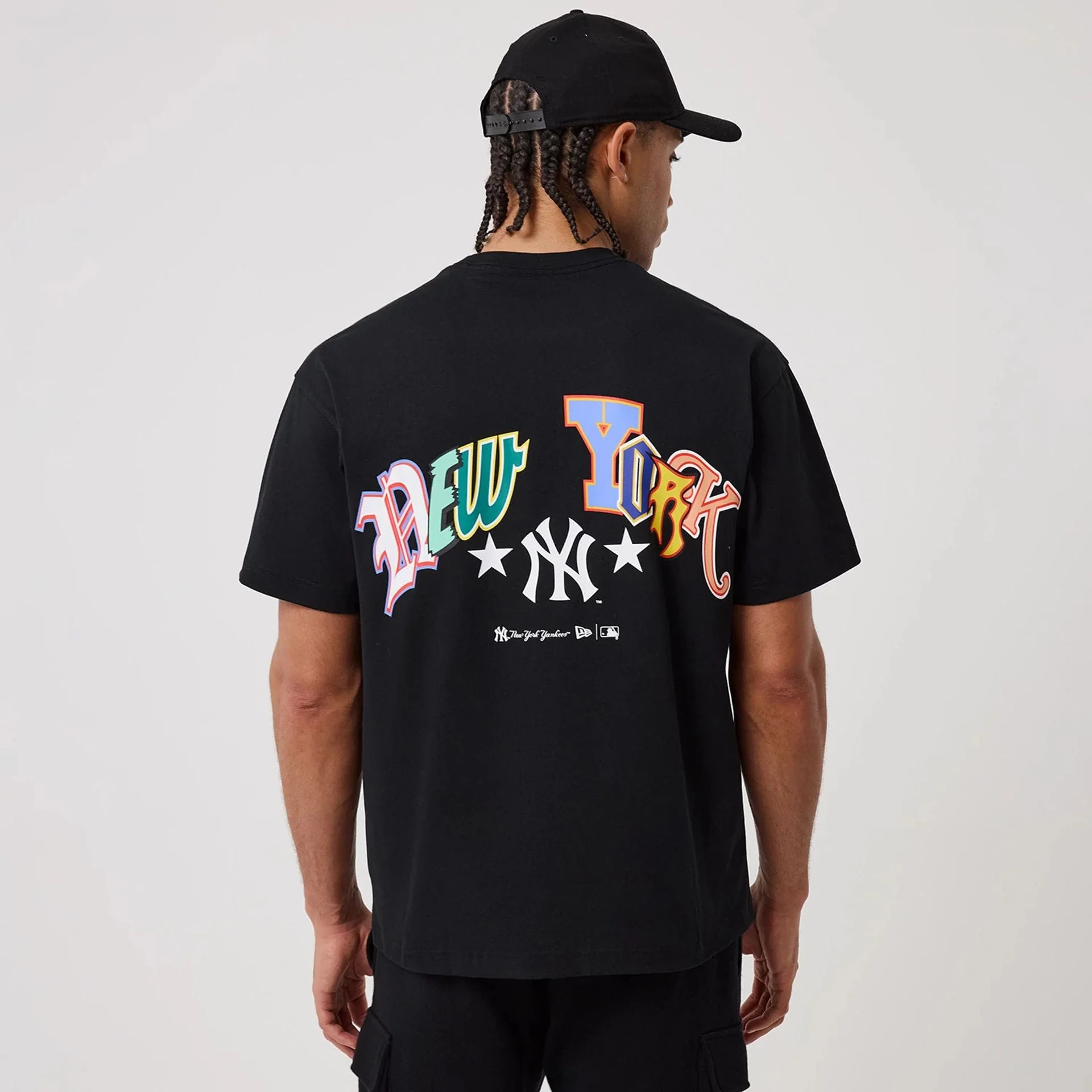 New York Yankees MLB Word Art Black T-Shirt