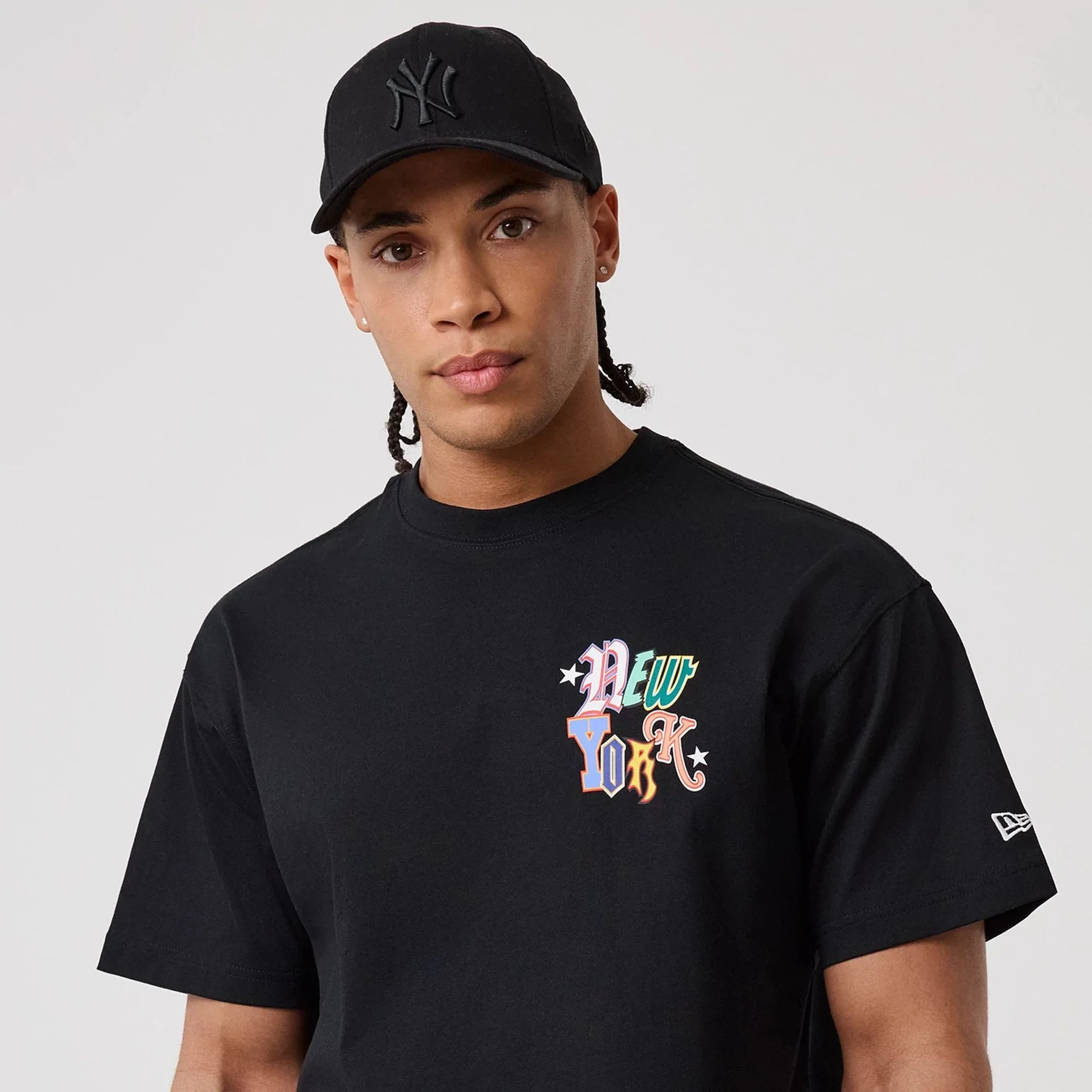 New York Yankees MLB Word Art Black T-Shirt