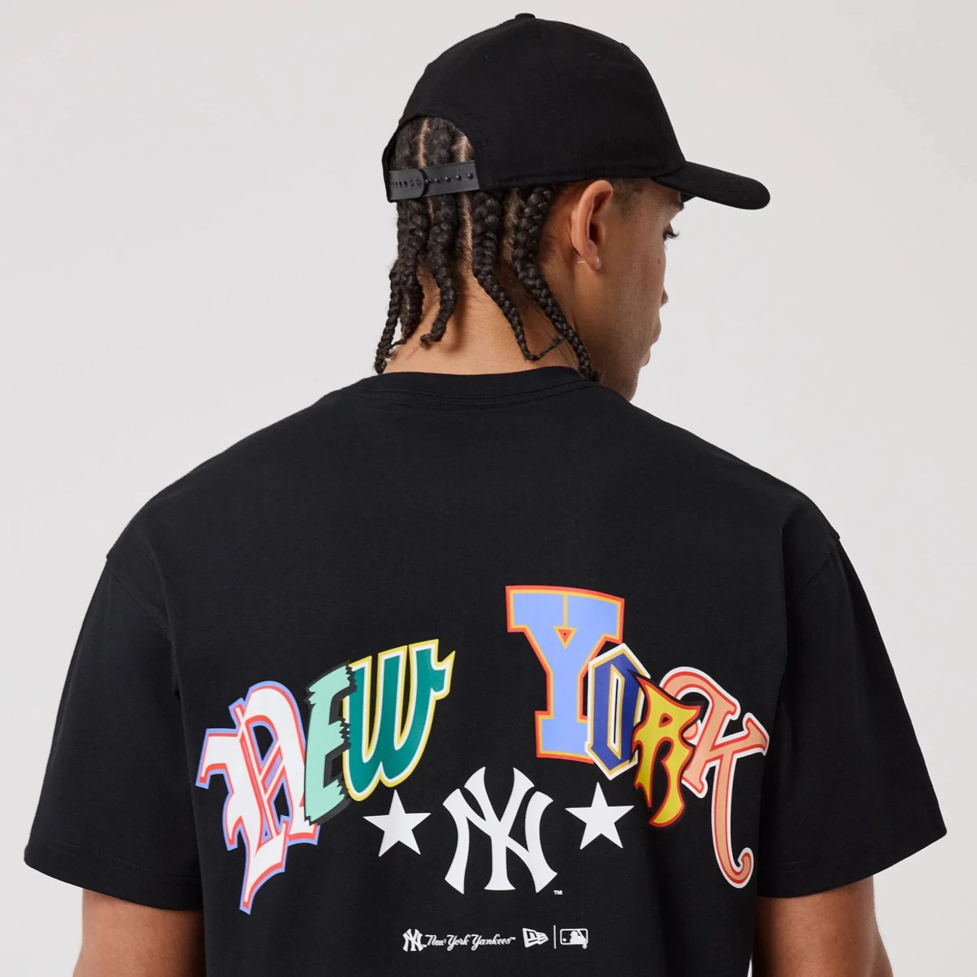 New York Yankees MLB Word Art Black T-Shirt