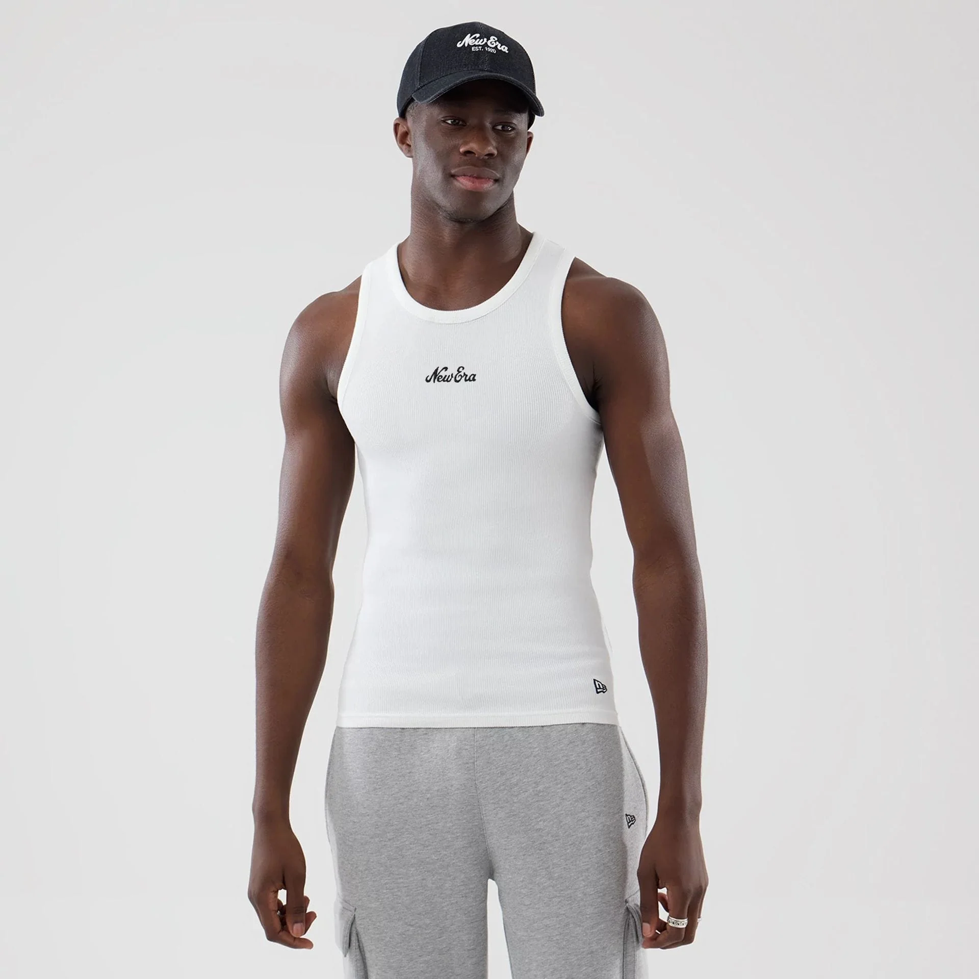 New Era Rib White Vest