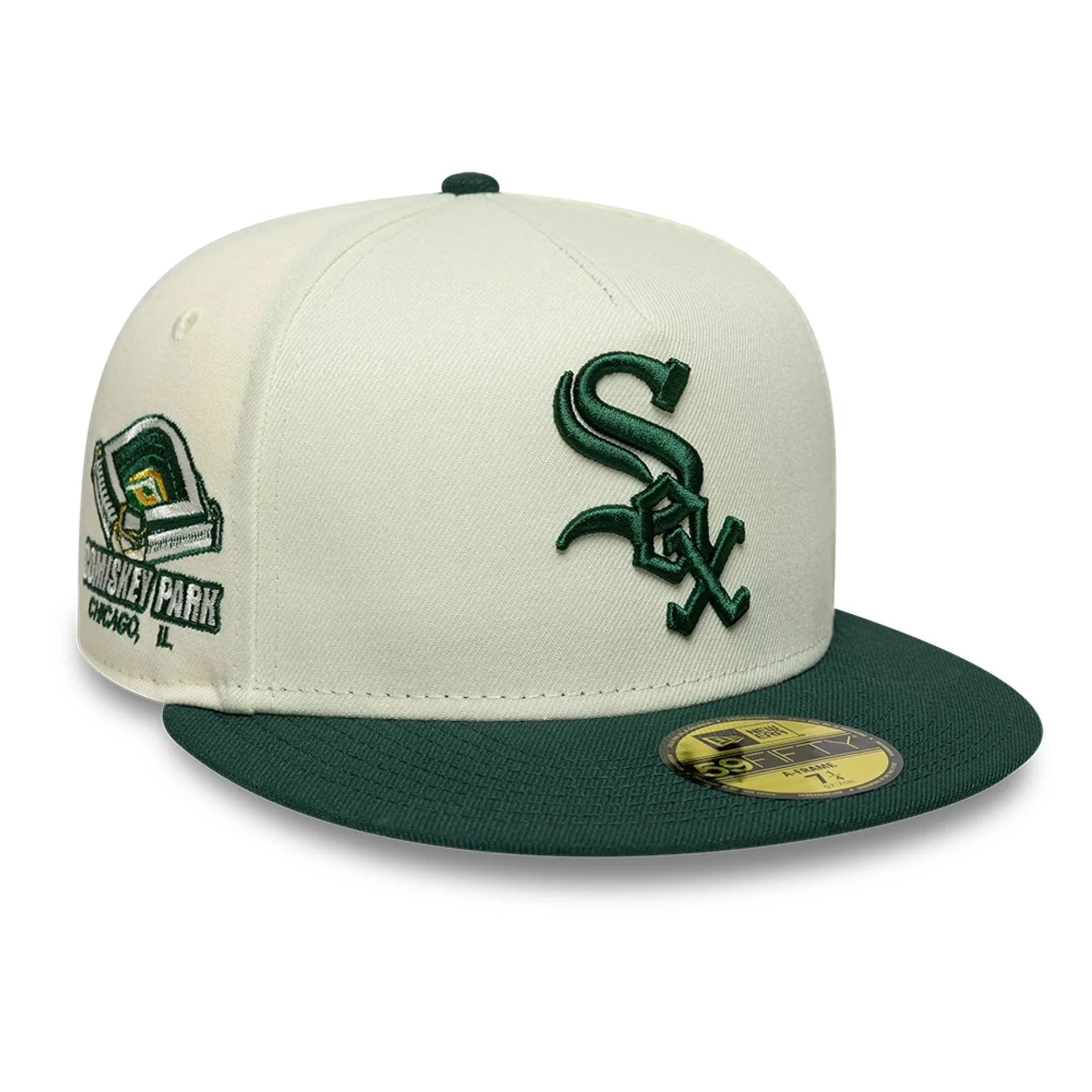 Chicago White Sox MLB Cream 59FIFTY A-Frame Fitted Cap