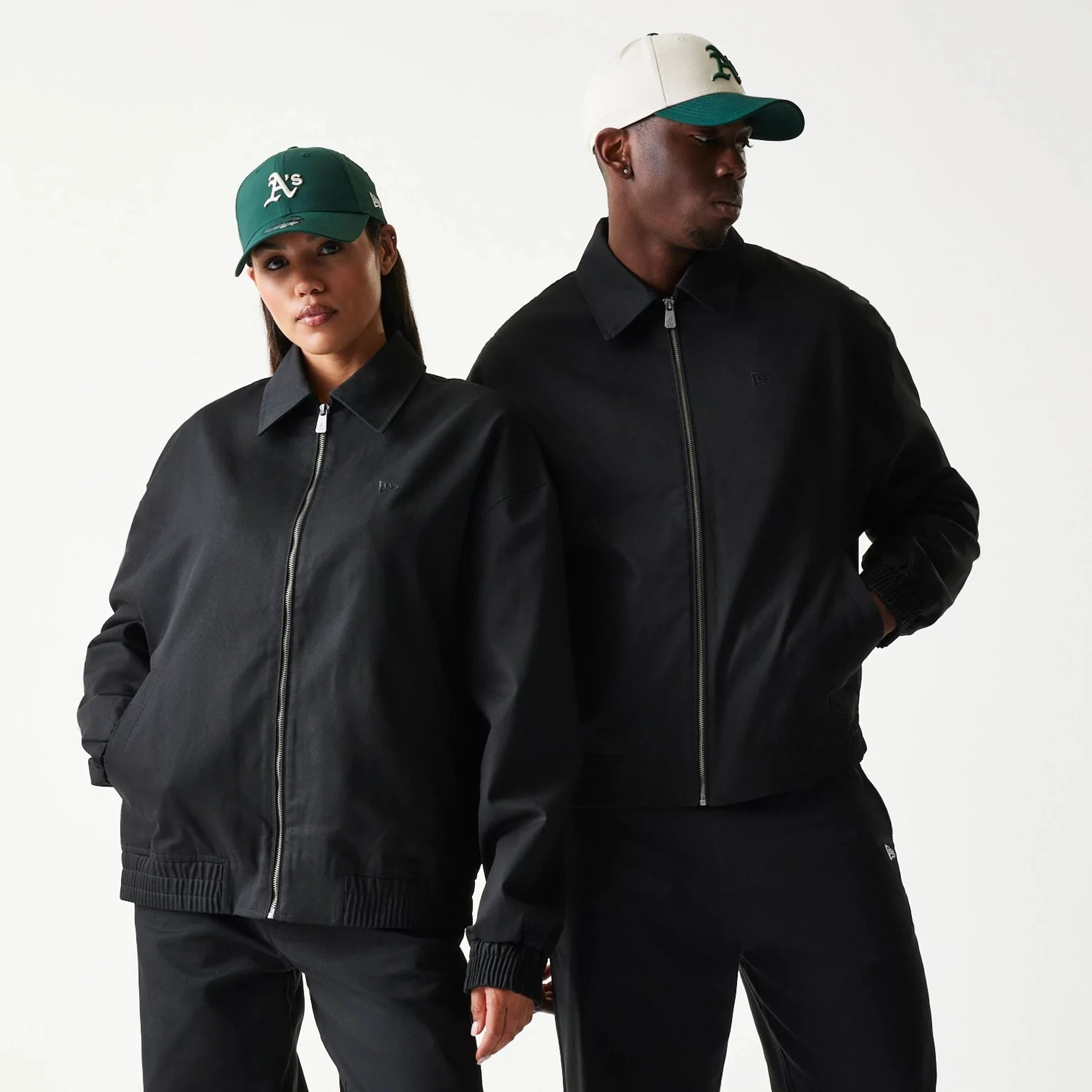 New Era Collared Black Jacket