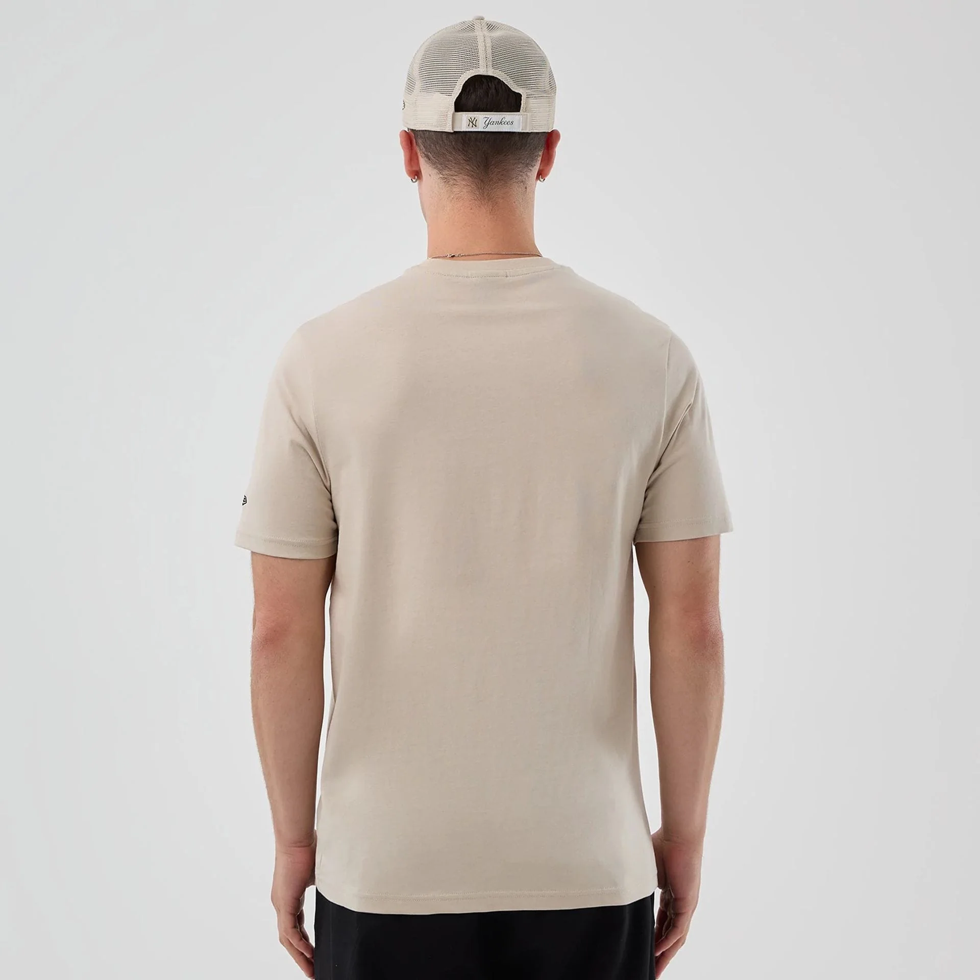 New Era Pizza Graphic Light Beige T-Shirt