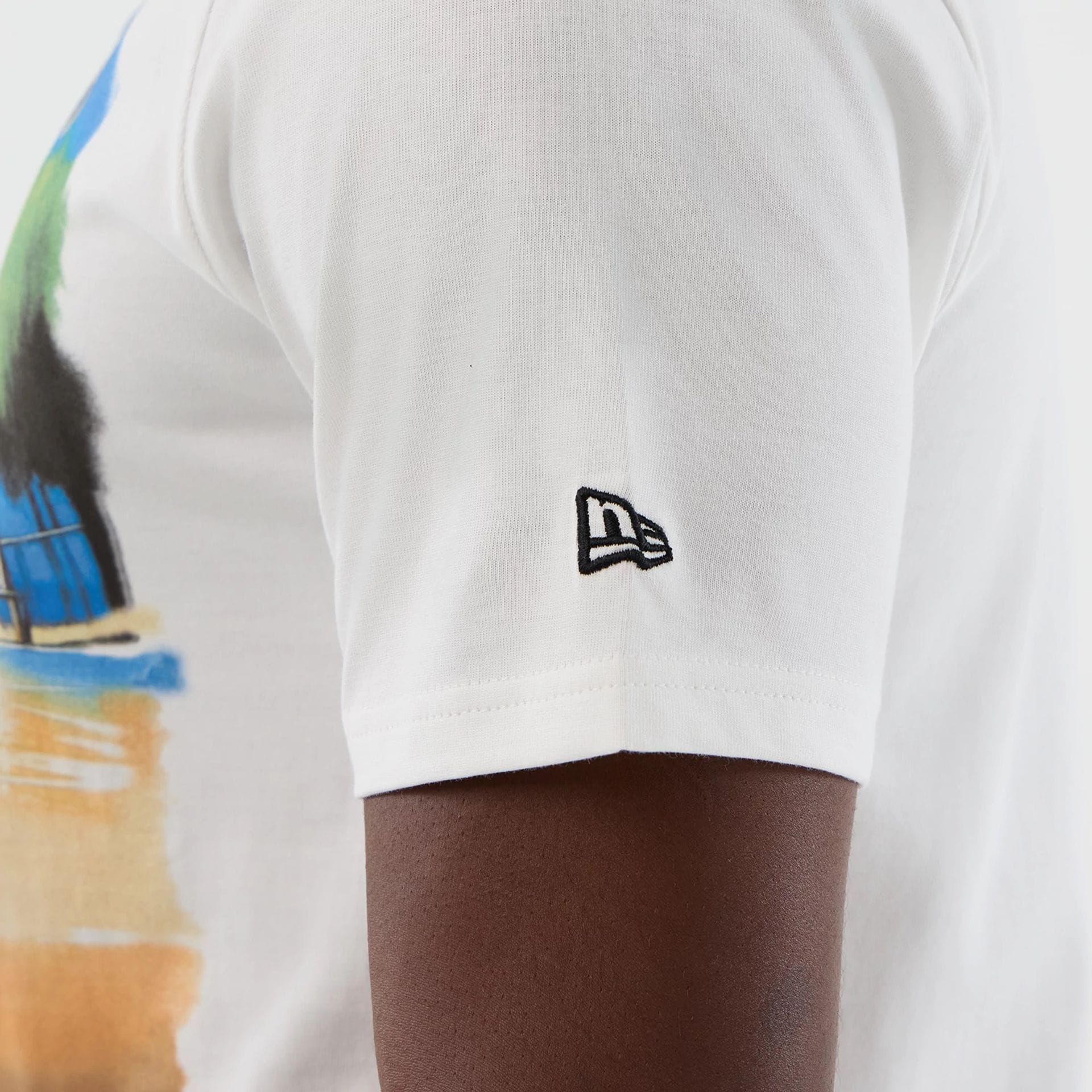 LA Lakers NBA Beach Graphic White T-Shirt