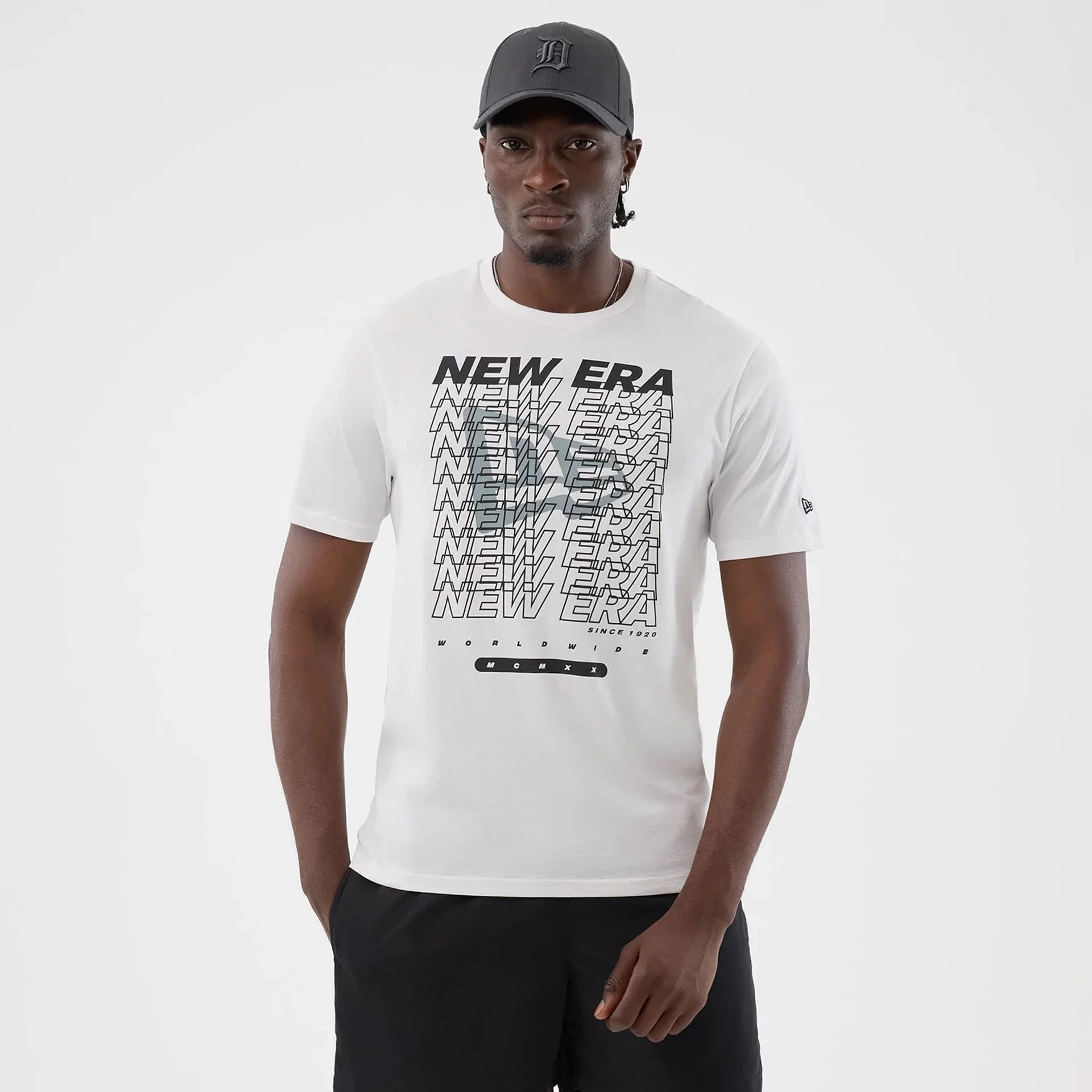 New Era Logo Graphic White T-Shirt