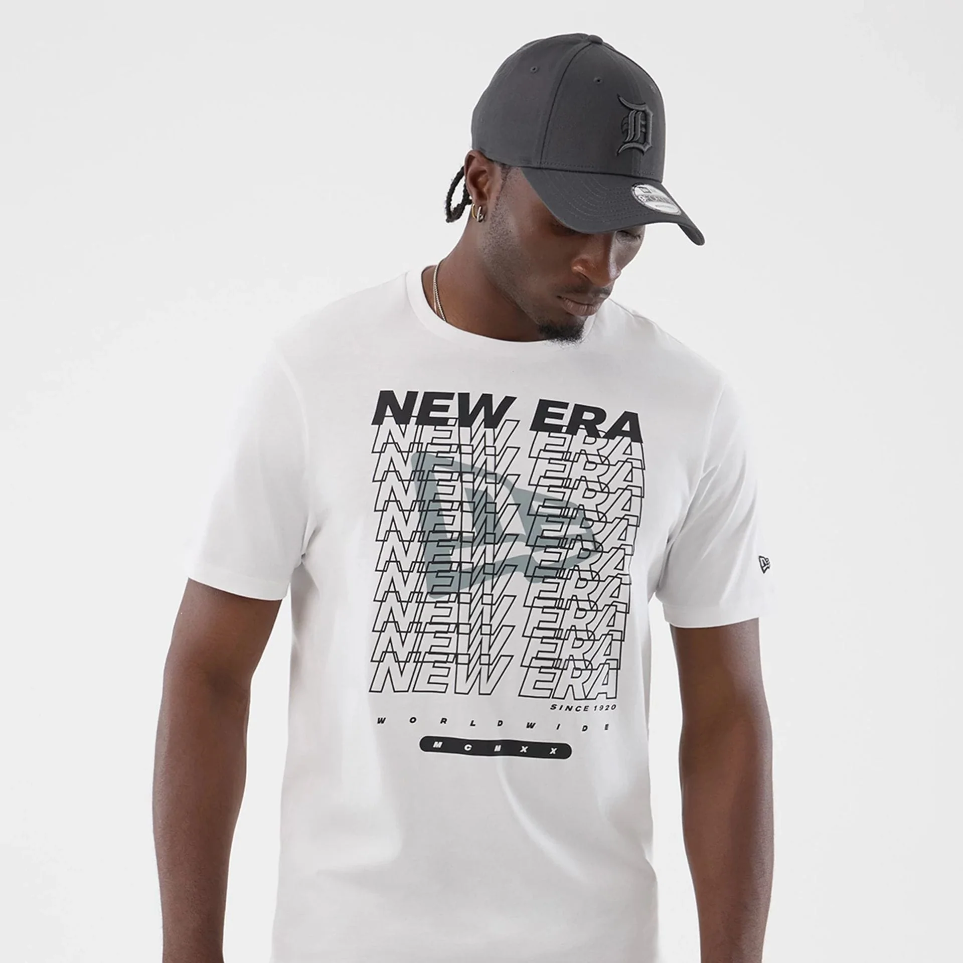 New Era Logo Graphic White T-Shirt