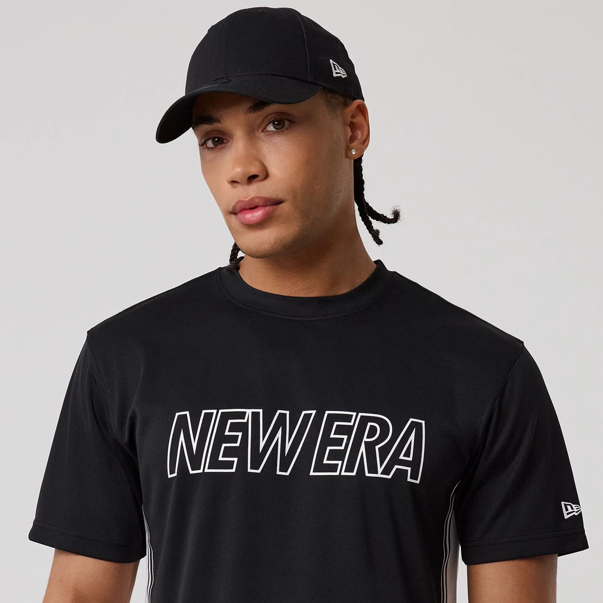 New Era Mesh Black T-Shirt