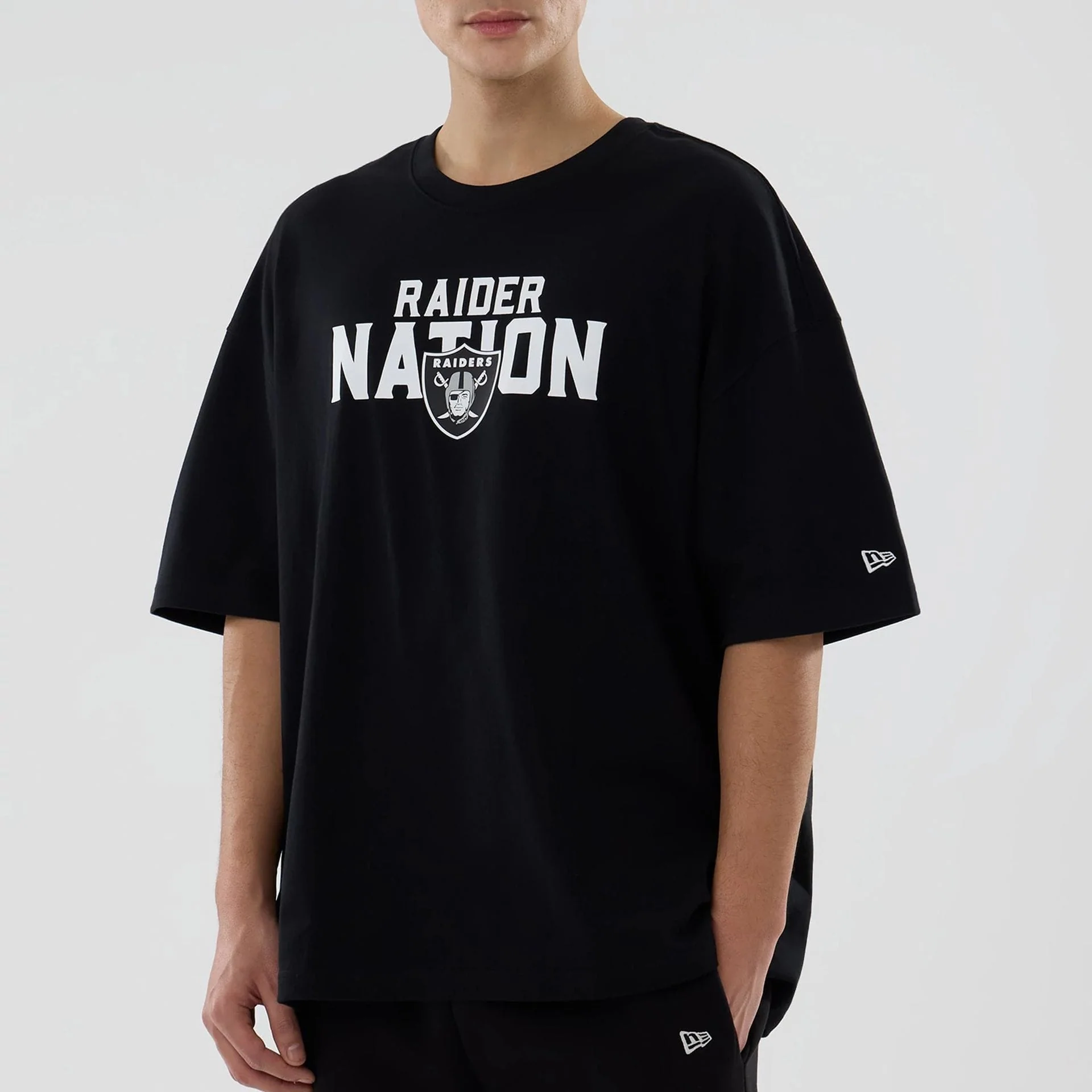 Las Vegas Raiders NFL Rivalry Black Oversized T-Shirt