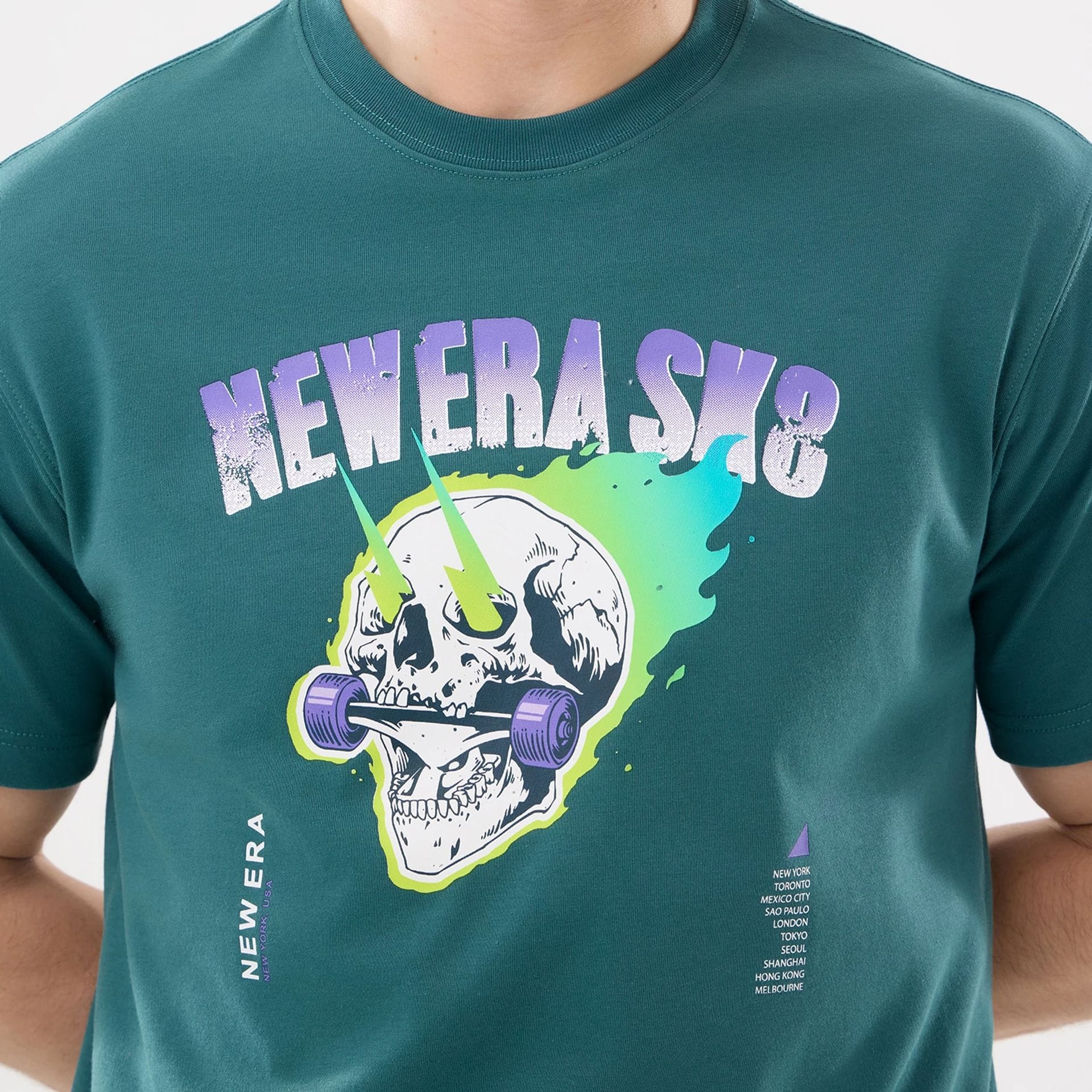 New Era SK8 Graphic Dark Green T-Shirt