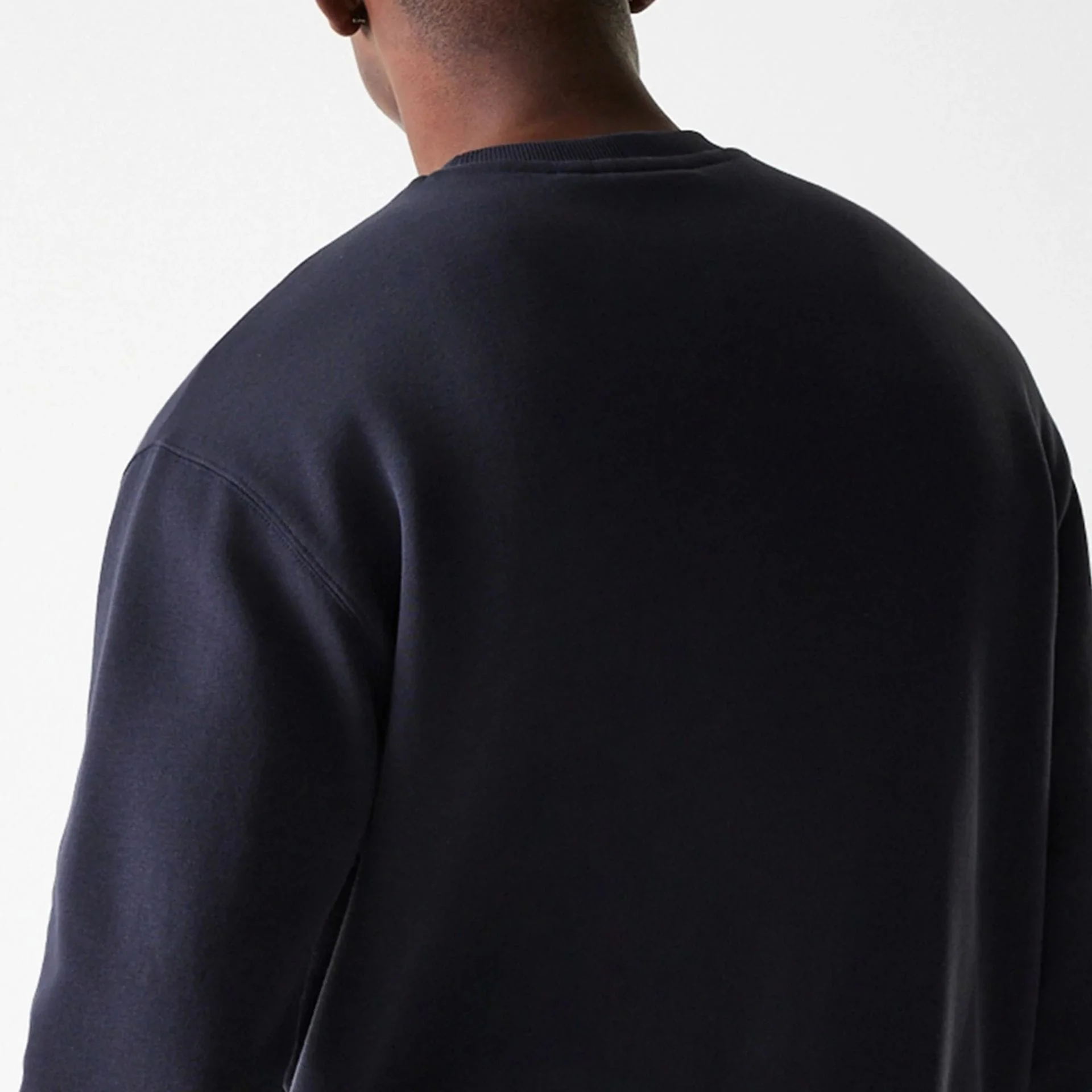 New York Yankees MLB League Essential French Terry Navy Crew Neck Sweater