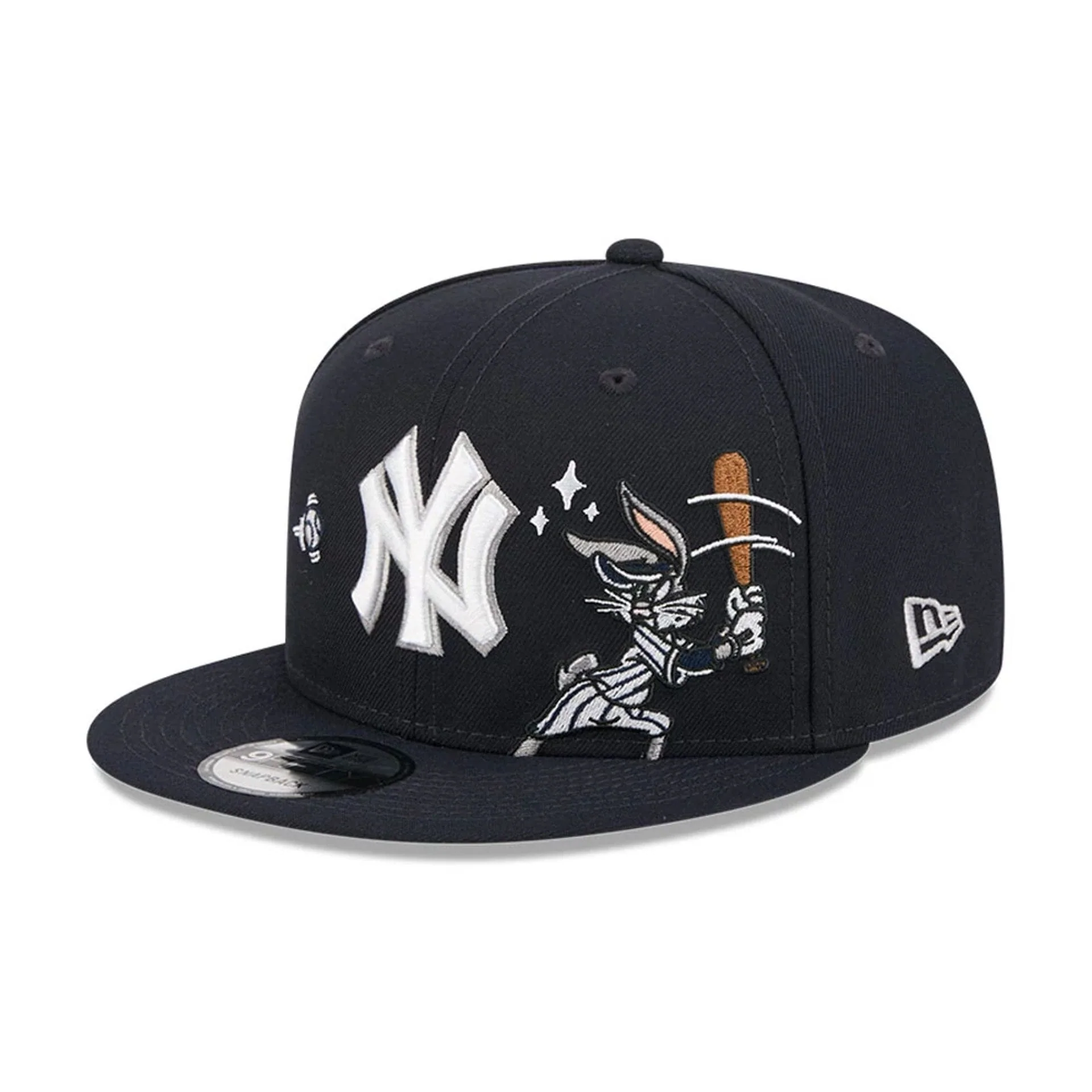 Yankees MLB X Looney Tunes Bugs Bunny Navy 9FIFTY Snapback Adjustable Cap