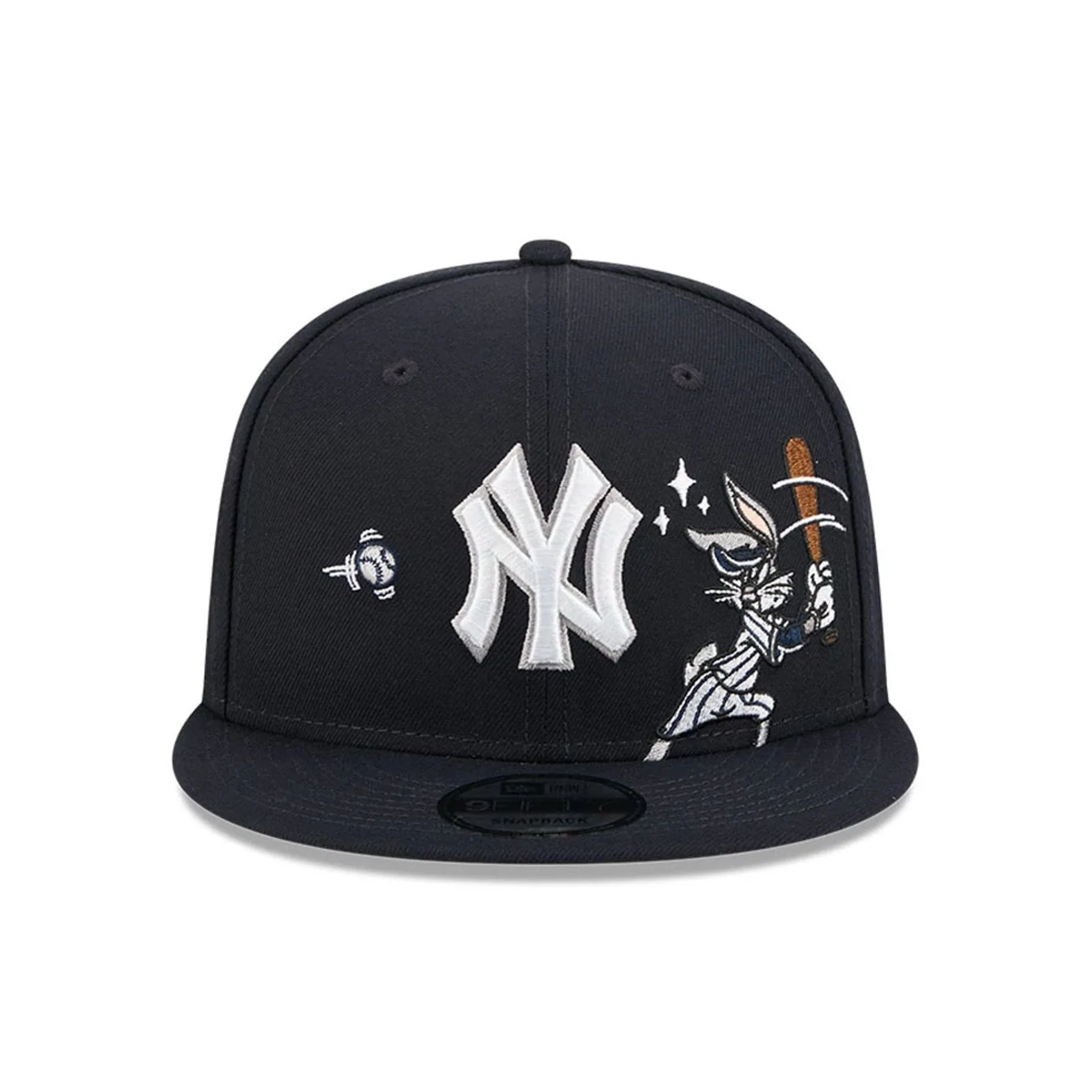 Yankees MLB X Looney Tunes Bugs Bunny Navy 9FIFTY Snapback Adjustable Cap